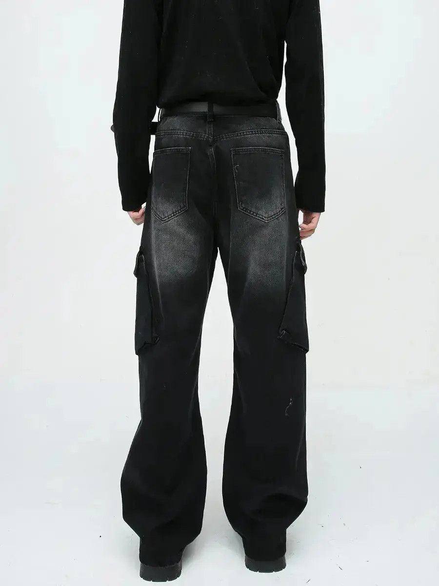 Japanese Brand Retro loose straight leg wide leg jeans Size US 32 / EU 48 - 2 Thumbnail