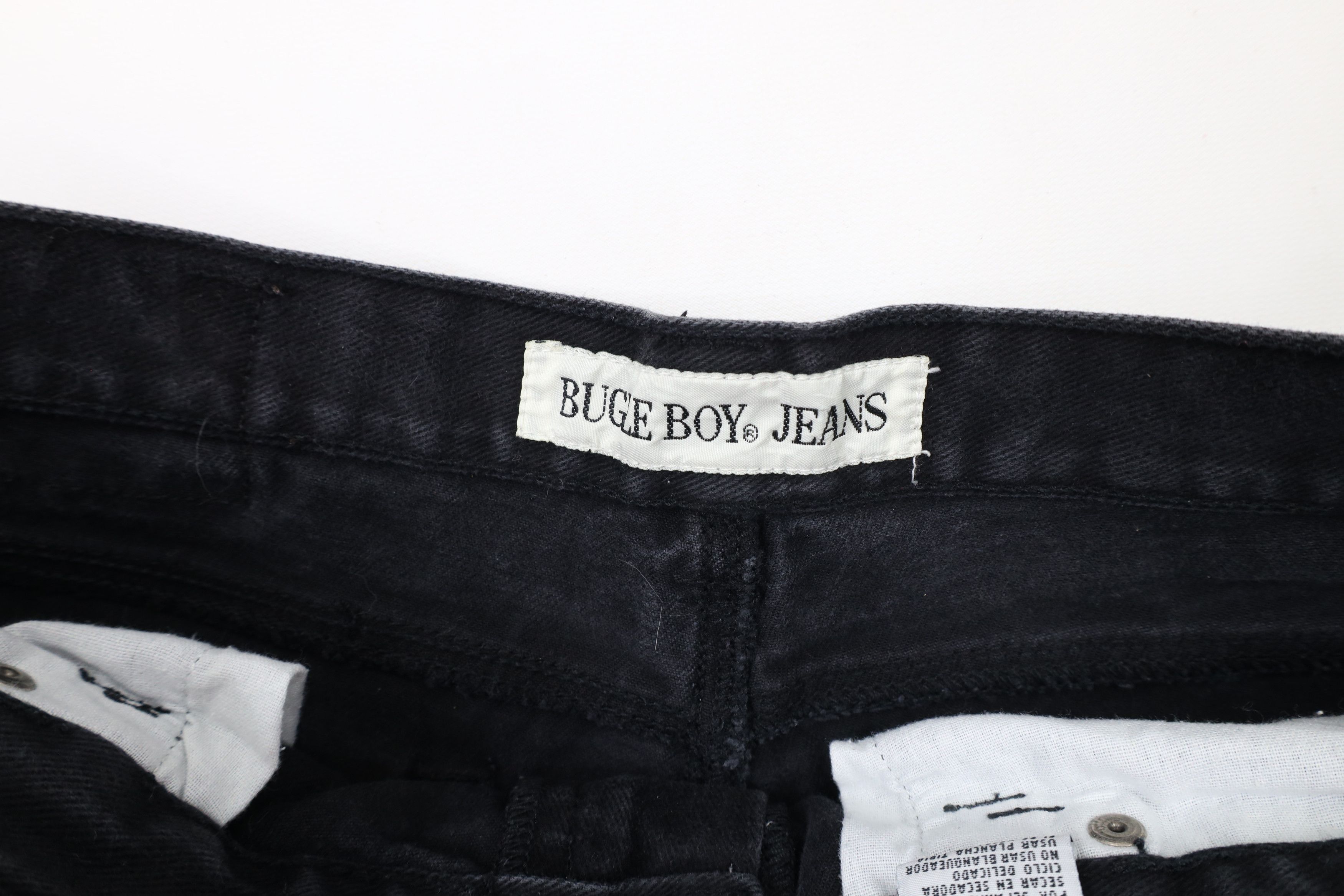 Vintage Vintage 90s Streetwear Fit Tapered Leg Denim Jeans Black Size US 34 / EU 50 - 8 Thumbnail