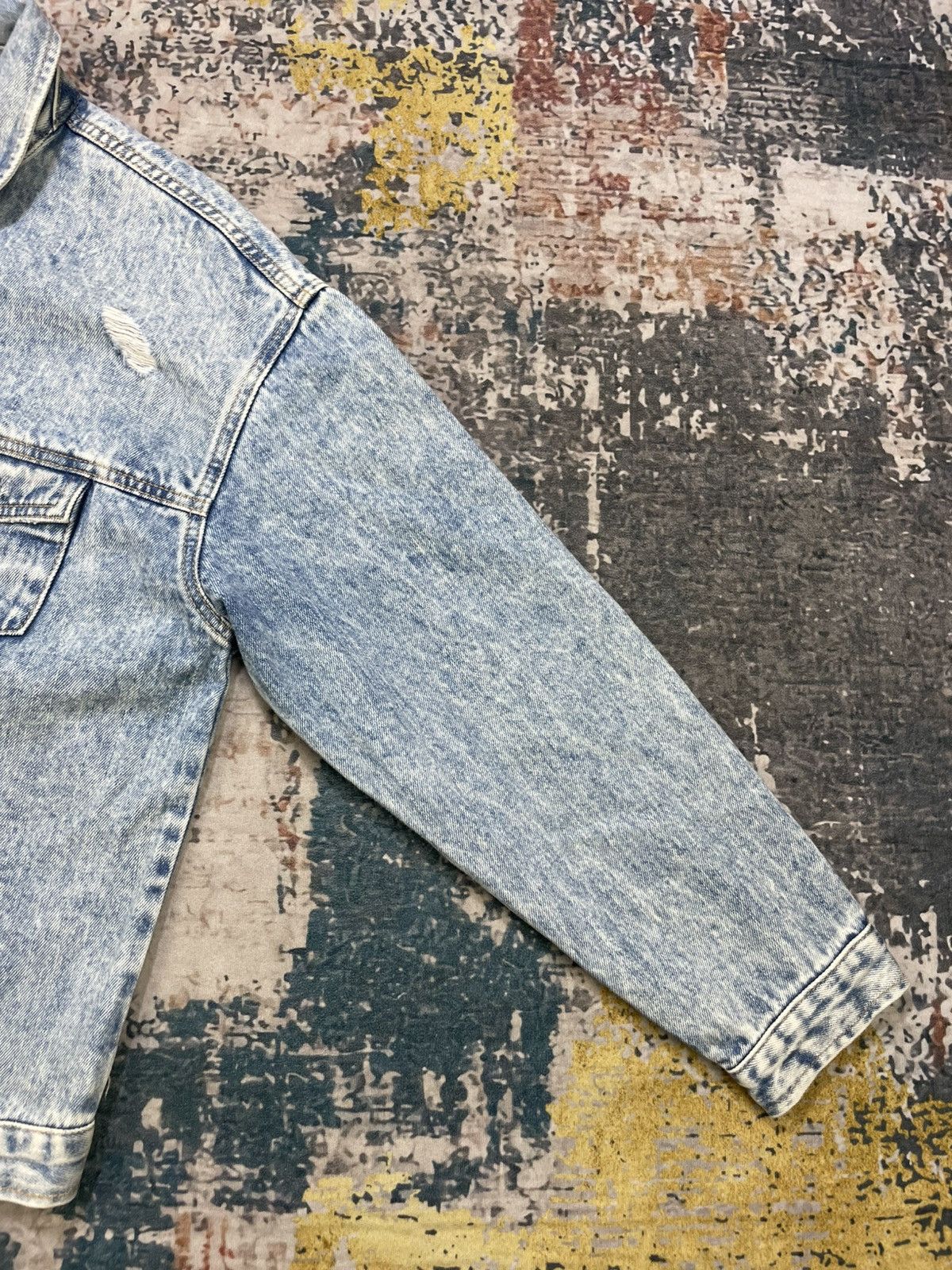 Banana Republic Banana Republic Distressed Acid Wash Denim Jacket Size M / US 6-8 / IT 42-44 - 5 Thumbnail