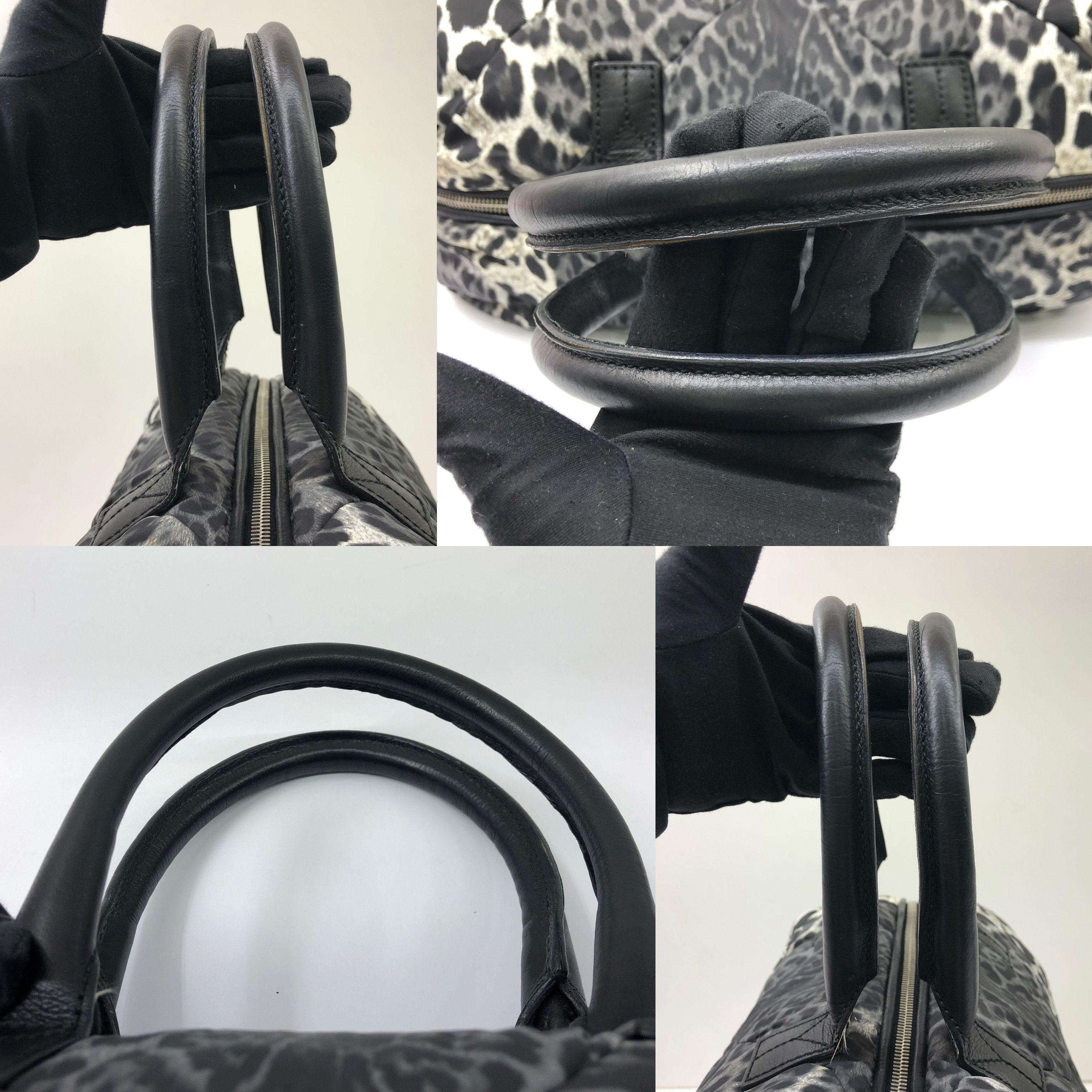 Yves Saint Laurent Yves Saint Laurent Easy Leopard Print Nylon Handbag Size ONE SIZE - 6 Thumbnail