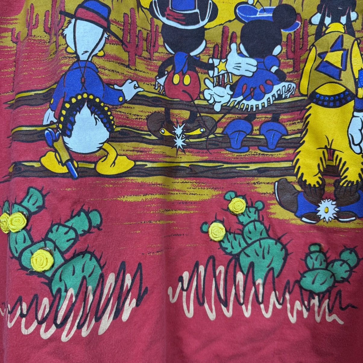 Disney Vintage Disney Store Western Scene Night Sky Tee Size US XL / EU 56 / 4 - 3 Thumbnail