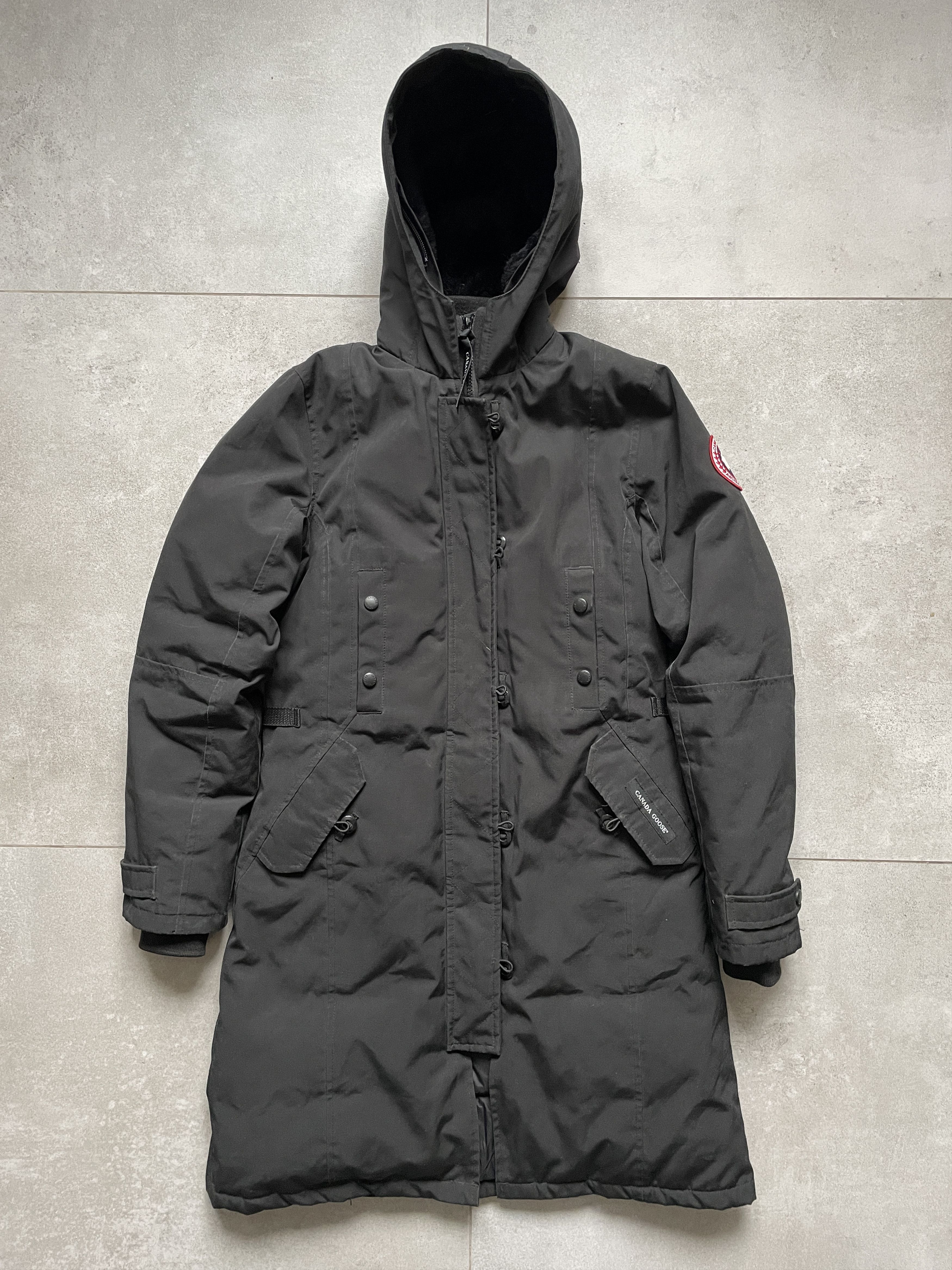 image of Canada Goose Black Kensington Parka, Women's (Size XS)