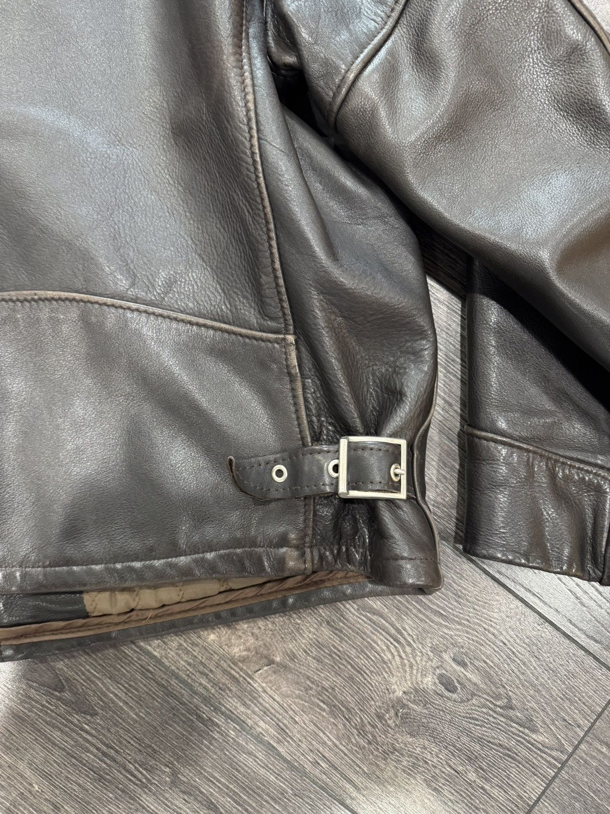 Schott Schott 544 deep brown cowhide leather jacket size 48 Usa Size US XXL / EU 58 / 5 - 18 Thumbnail