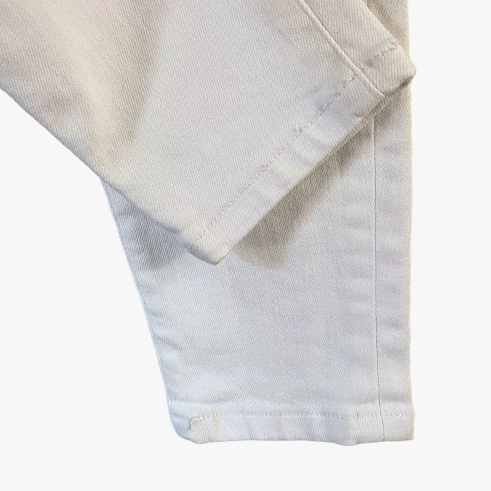 Everlane Everlane High-Rise Skinny Ankle Jean Womens 25 White High-Waisted Denim Stretch Size 42" / US 20 - 7 Thumbnail