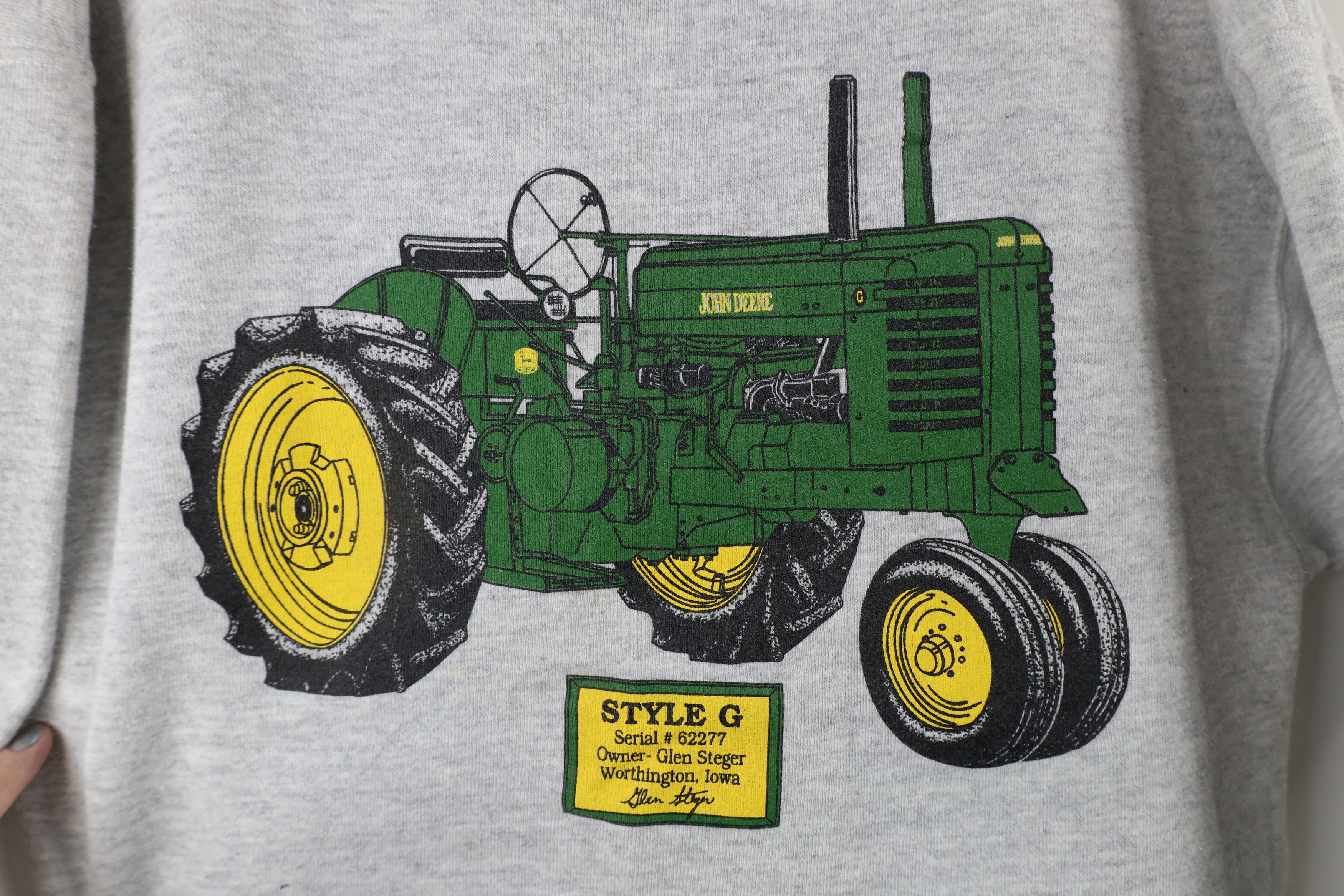 Vintage Vintage 90s John Deere Tractors Out Style G Sweatshirt USA Size US L / EU 52-54 / 3 - 4 Thumbnail