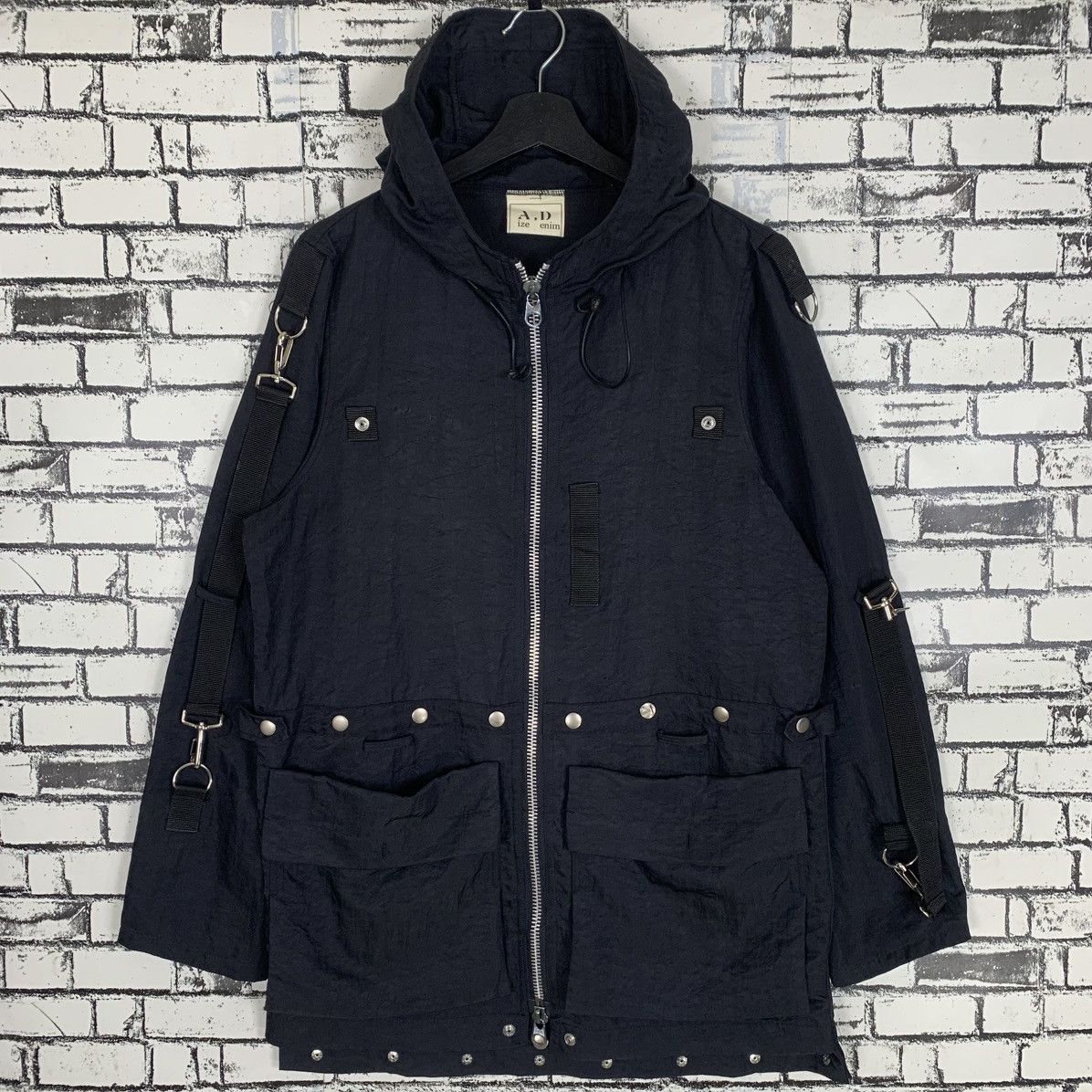 Seditionaries Aize Denim Bondage Gothic Nylon Jacket Size US M / EU 48-50 / 2 - 1 Thumbnail