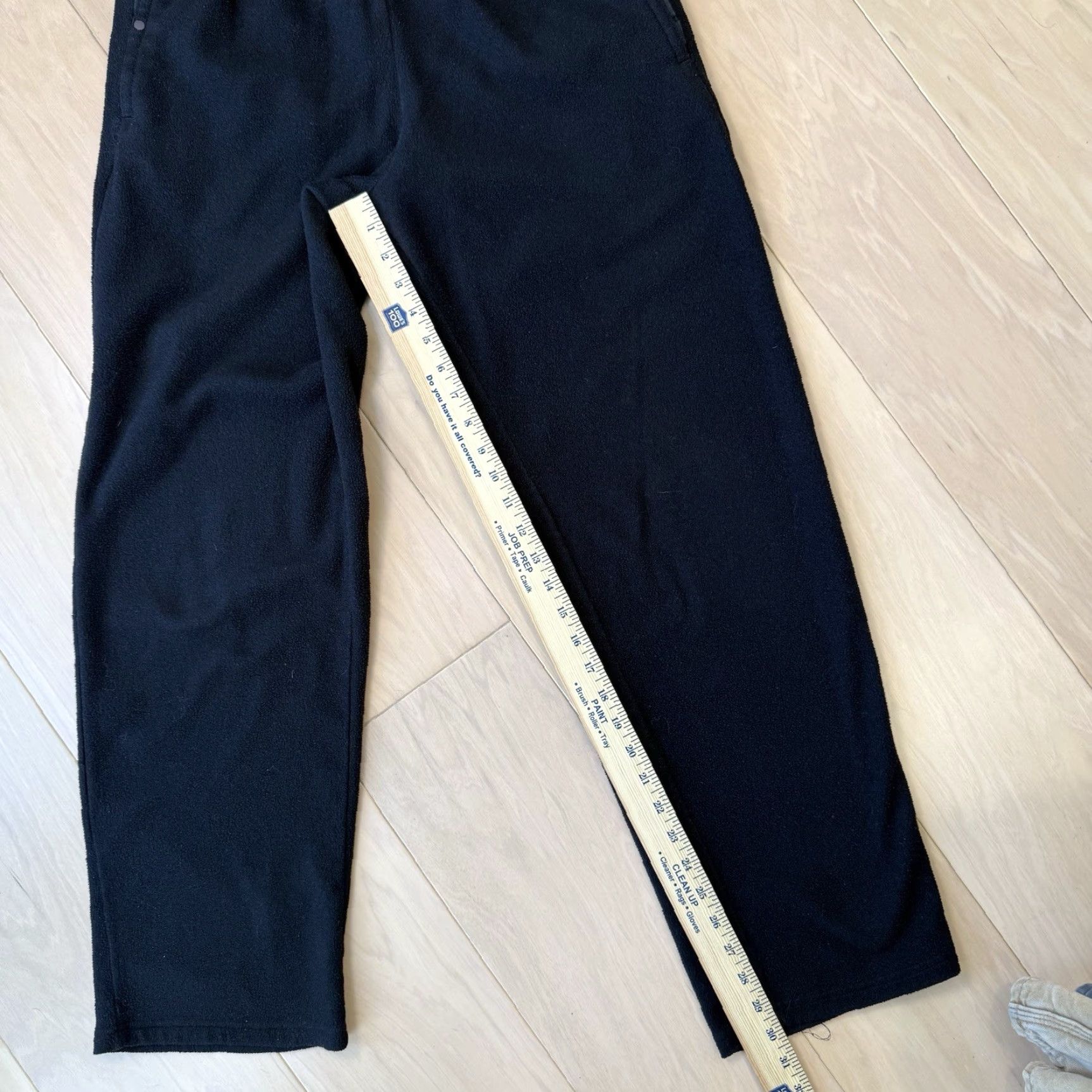 Patagonia VINTAGE Patagonia Pants Fleece Snap T Drawstring Waist Large Black 90s USA Synchilla Patagon ia Stone Size US 33 - 6 Thumbnail