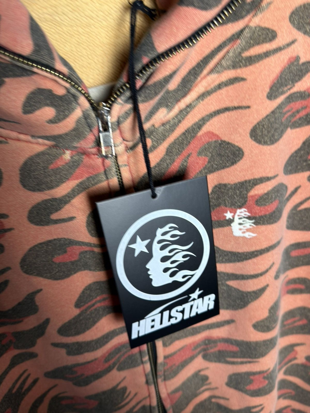 HELLSTAR HELLSTAR Sunfaded Cheetah Zip Up Hoodie Size US M / EU 48-50 / 2 - 6 Thumbnail