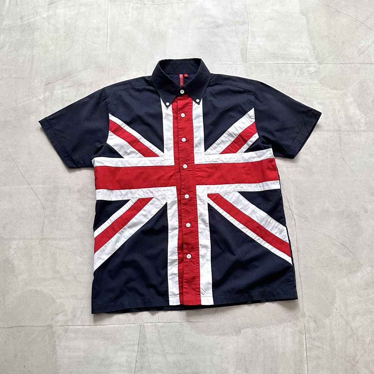00s British London Flag Button Shirt LGB If Six Was Nine