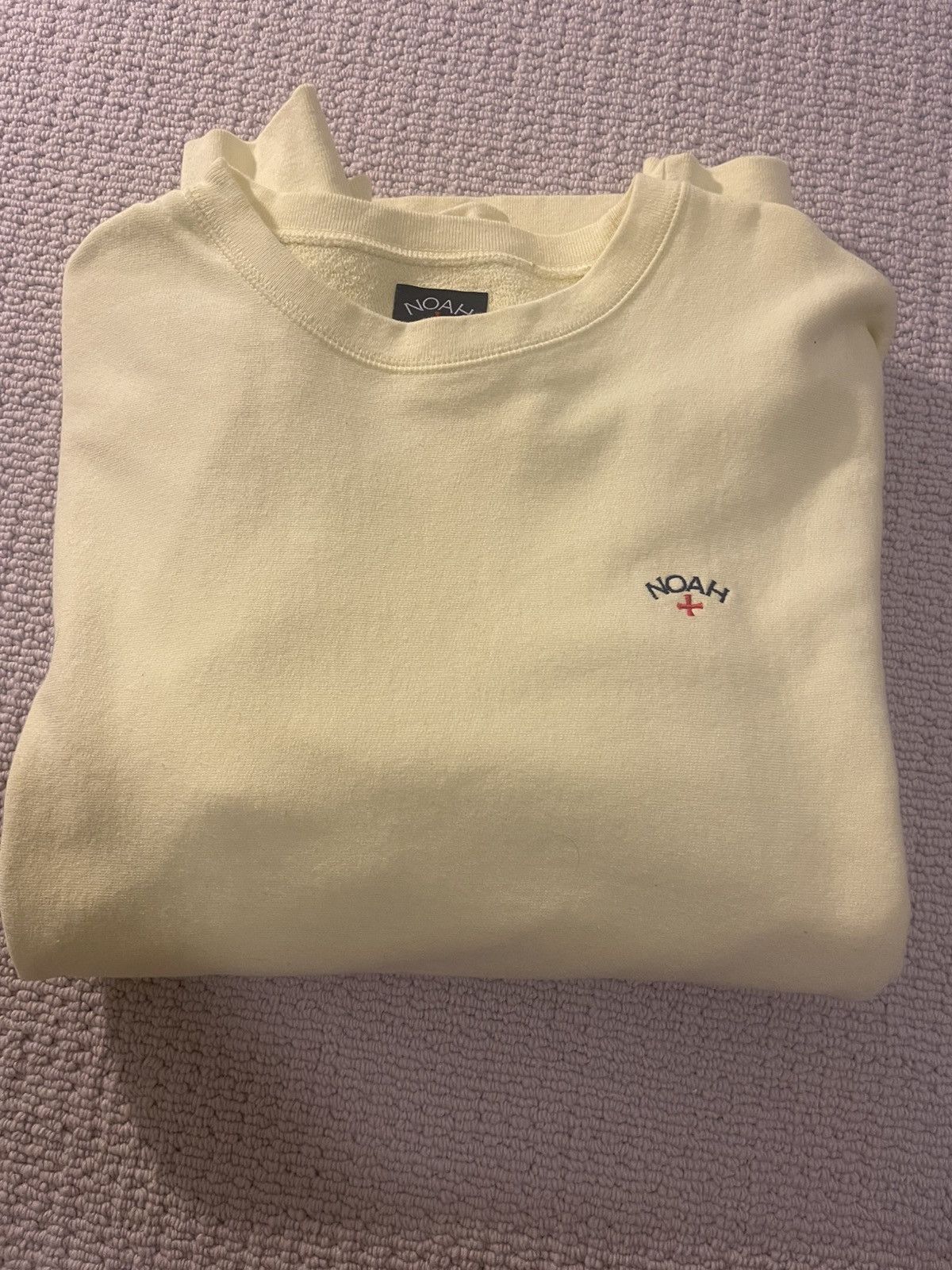 Noah Noah Sweatshirt - Size Large - Neon Yellow Size US L / EU 52-54 / 3 - 1 Thumbnail