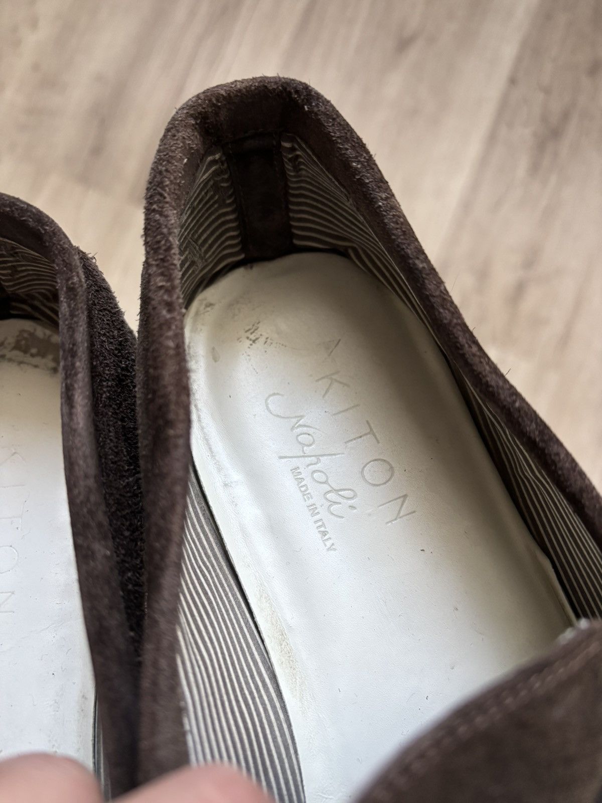 Kiton Kiton Suede Loafers UK 8.5 / EU 43 – Made in Italy Handmade Size US 9.5 / EU 42-43 - 5 Thumbnail