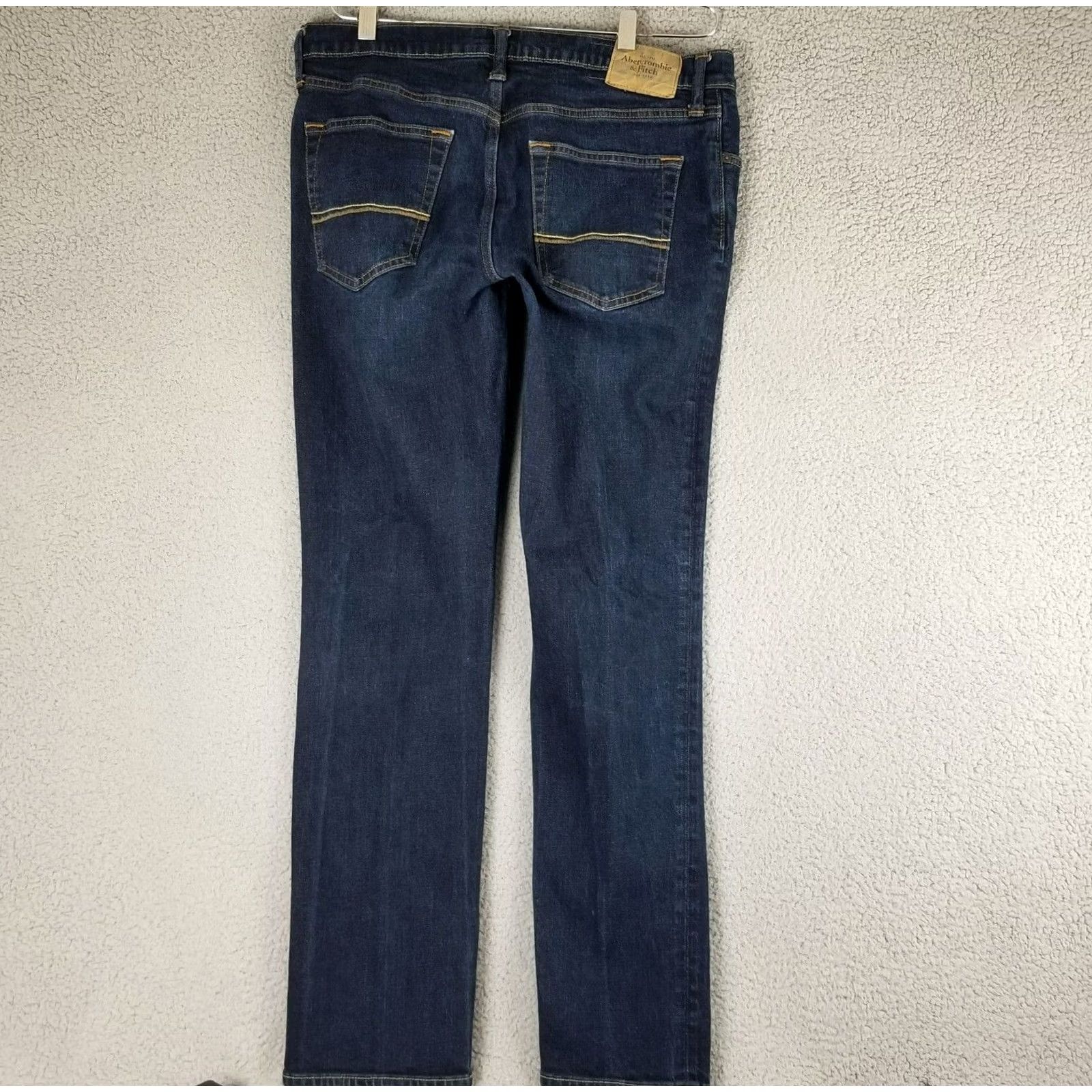 Abercrombie & Fitch Vintage Abercrombie & Fitch Jeans Mens 34x32 Button Fly Denim Straight Leg Blue 90s Preppy Jeans Mens Regular Size 34x32 Size US 34 / EU 50 - 4 Thumbnail