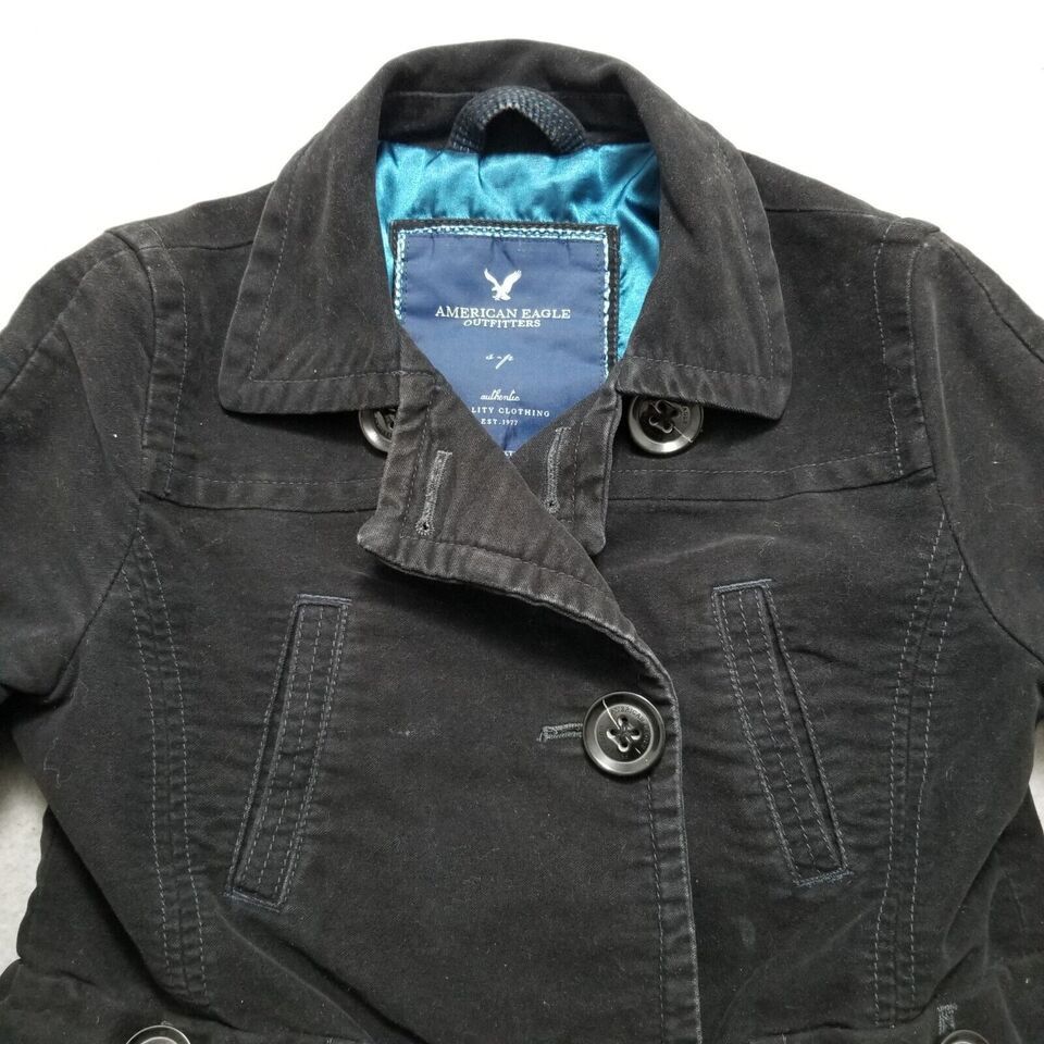 American Eagle Outfitters American Eagle Jacket Womens Small Pockets Buttons Outdoor Size S / US 4 / IT 40 - 4 Thumbnail