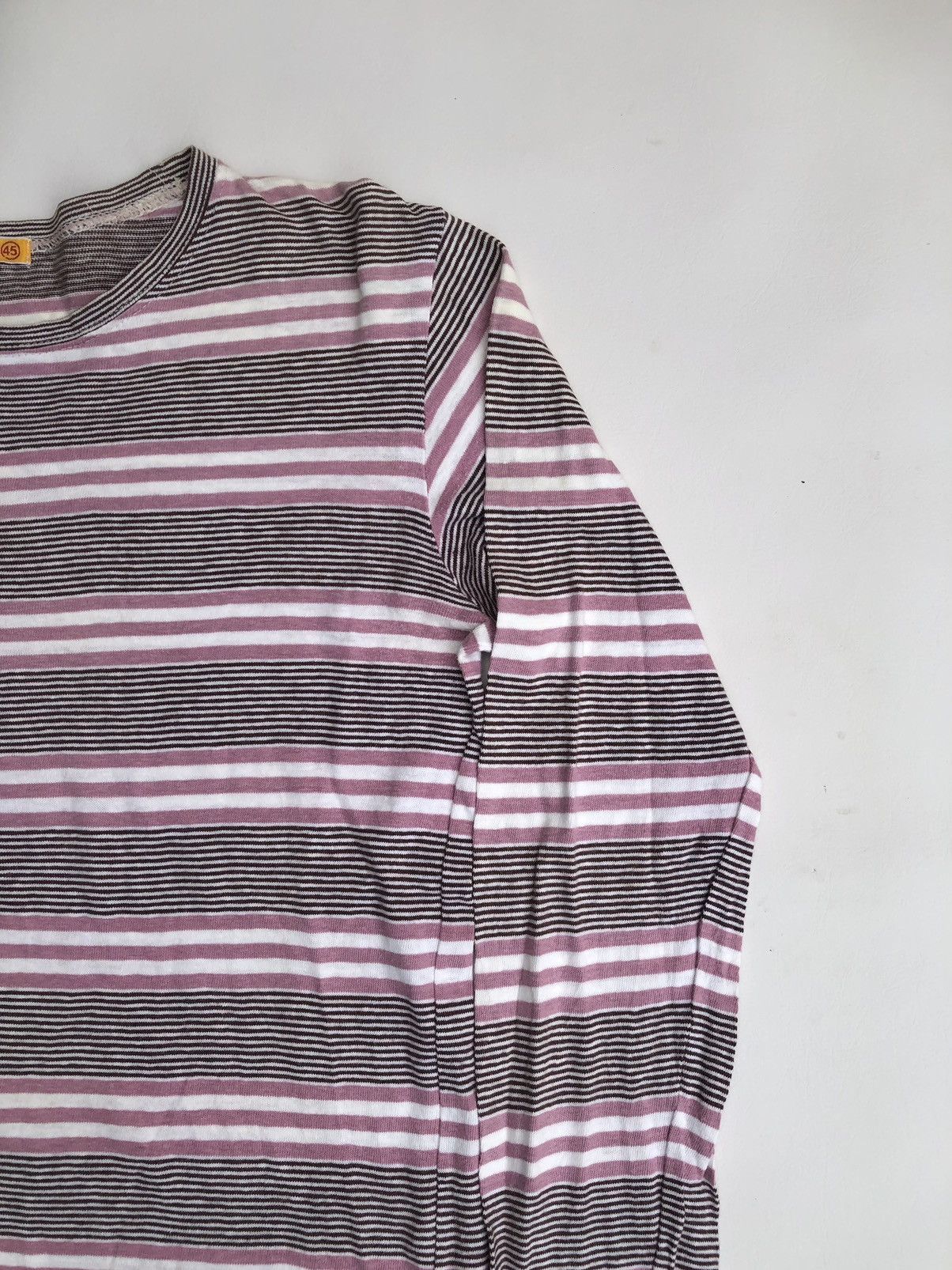 45rpm Japanese 45RPM Stripe LongSleeve Y2K Style Size US M / EU 48-50 / 2 - 2 Thumbnail