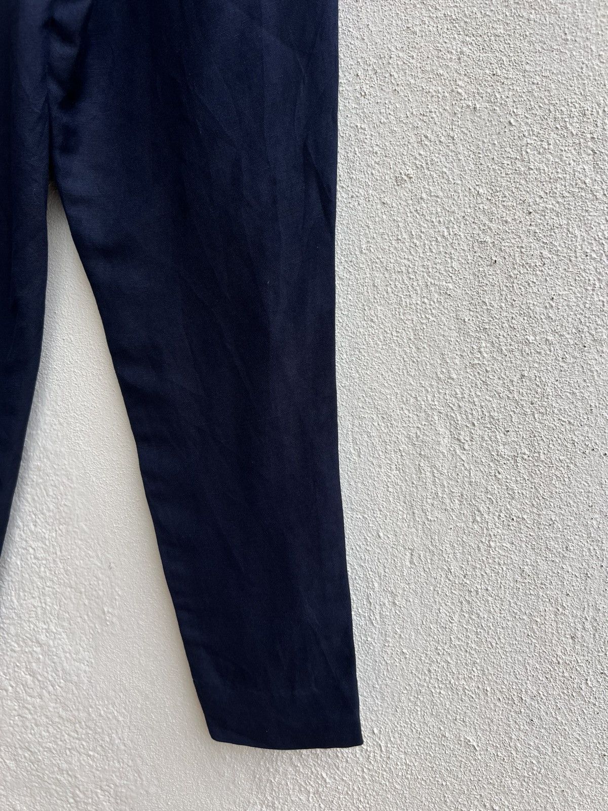 ato Ato Made in Japan Navy Blue Linen Trouser Pant Size US 29 - 17 Thumbnail