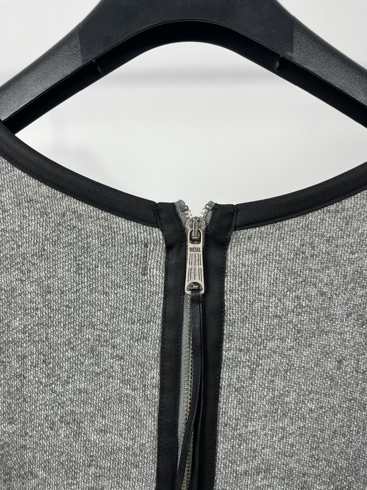 Diesel Diesel Women’s Gray Mini Dress Long Sleeve Zip Back Casual Size S / US 4 / IT 40 - 16 Thumbnail