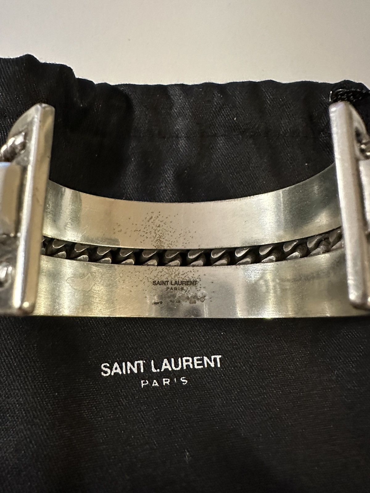 Saint Laurent Paris Saint Laurent ss15 psych rock silver bracelet Size ONE SIZE - 13 Thumbnail