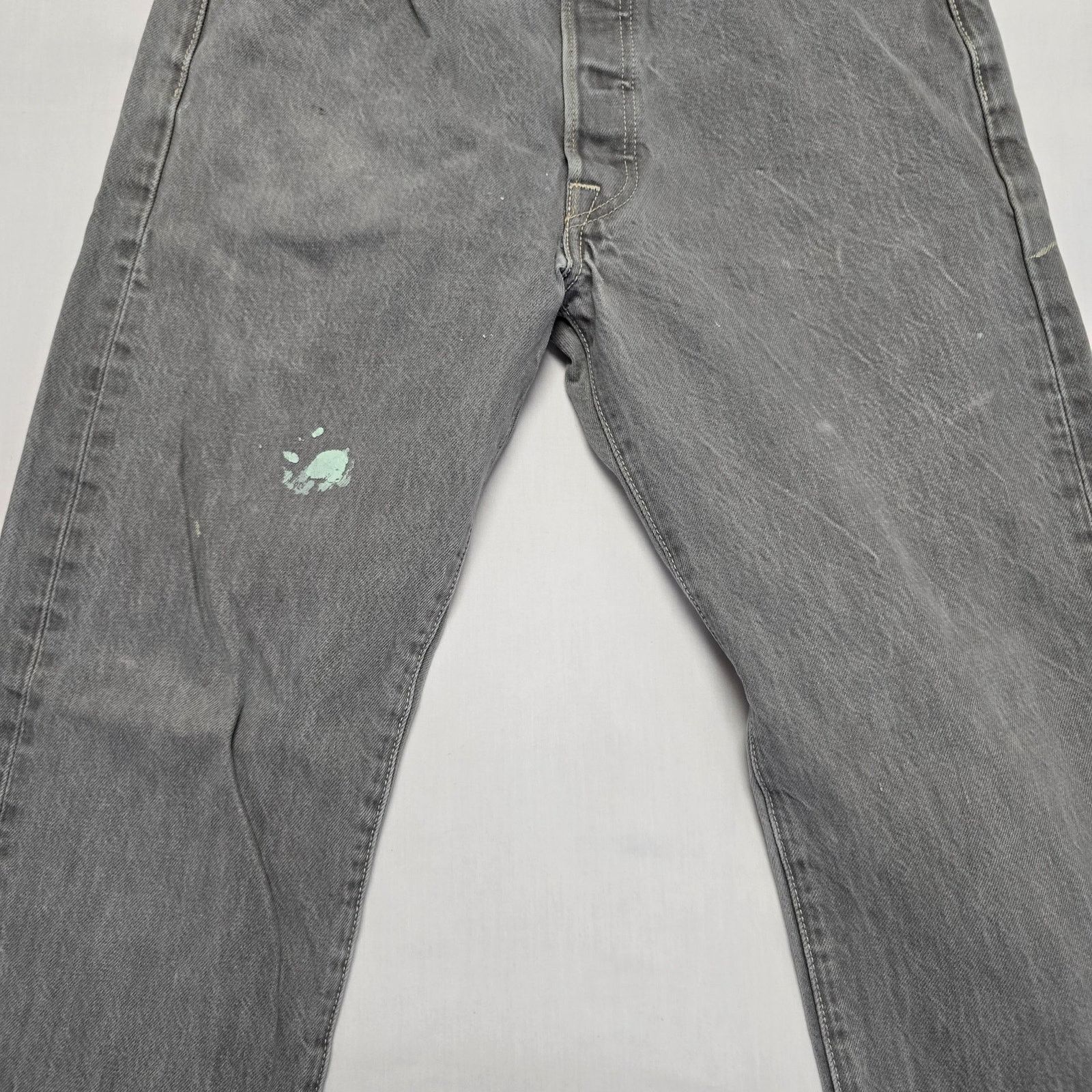 Levi's Levi's 501 Men's Gray Jeans 34x34 Distressed Vintage Style Size US 34 / EU 50 - 8 Thumbnail