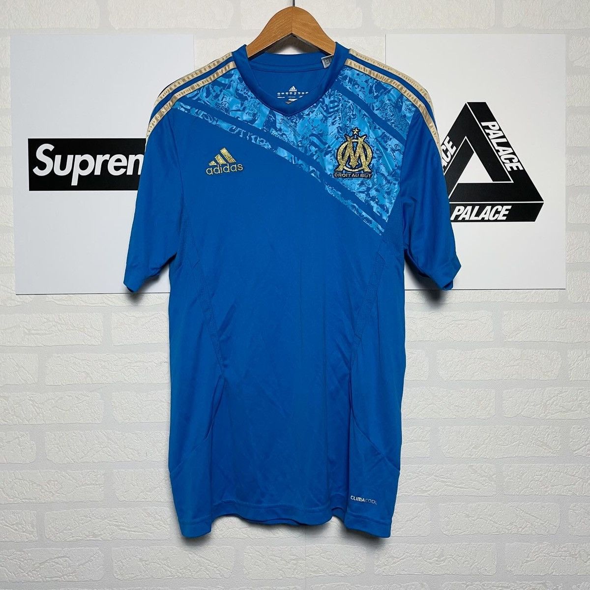 Adidas × Vintage Adidas 2011 2010 Marseille Olympic Soccer jersey Size US M / EU 48-50 / 2 - 1 Thumbnail
