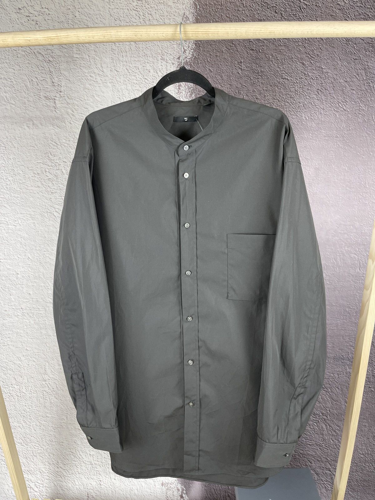 Japanese Brand Jil Sander x Uniqlo collarless oversized button up shirt Size US XL / EU 56 / 4 - 2 Thumbnail