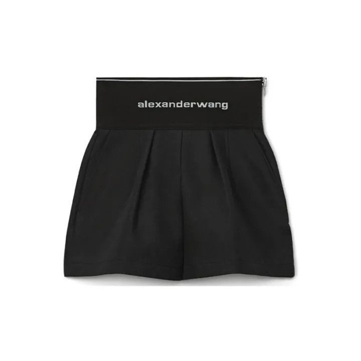 Alexander Wang Alexander Wang SS21 High Waist Logo Shorts - Size 22" - 2 Thumbnail