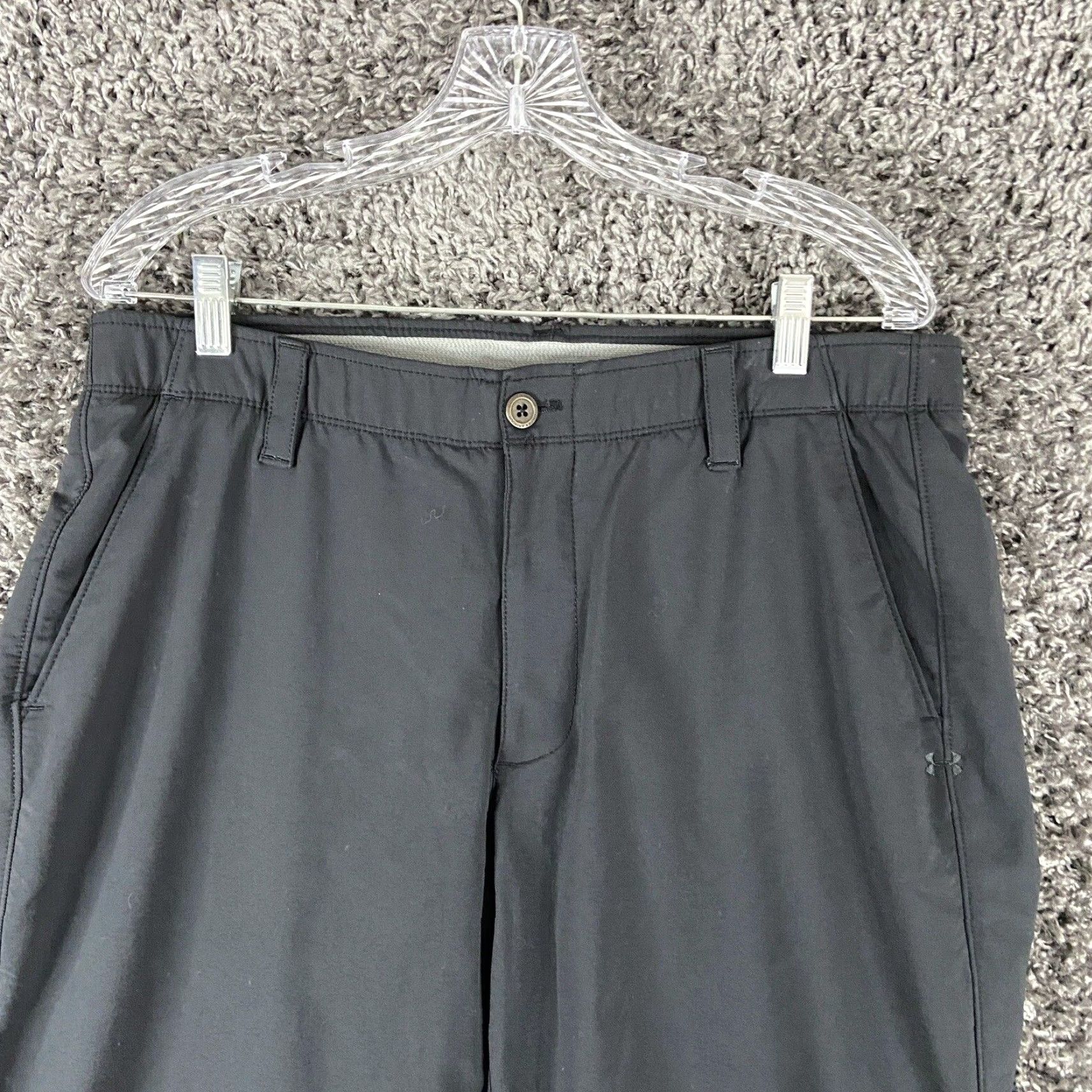 Under Armour Under Armour Pants Mens 34x34 Gray Chino Regular Inseam 34 Size US 34 / EU 50 - 4 Thumbnail