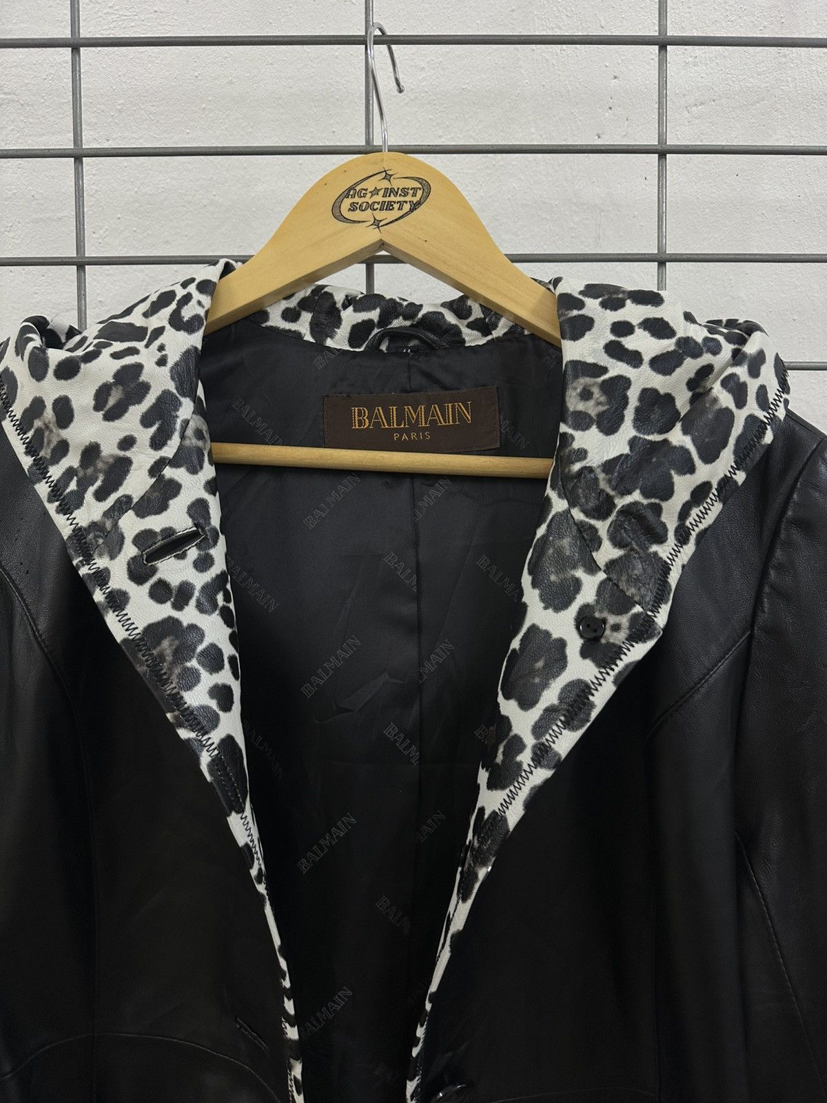 Balmain Rare Balmain Paris Luxury Leather Leopard Trench Coat Size S / US 4 / IT 40 - 7 Thumbnail