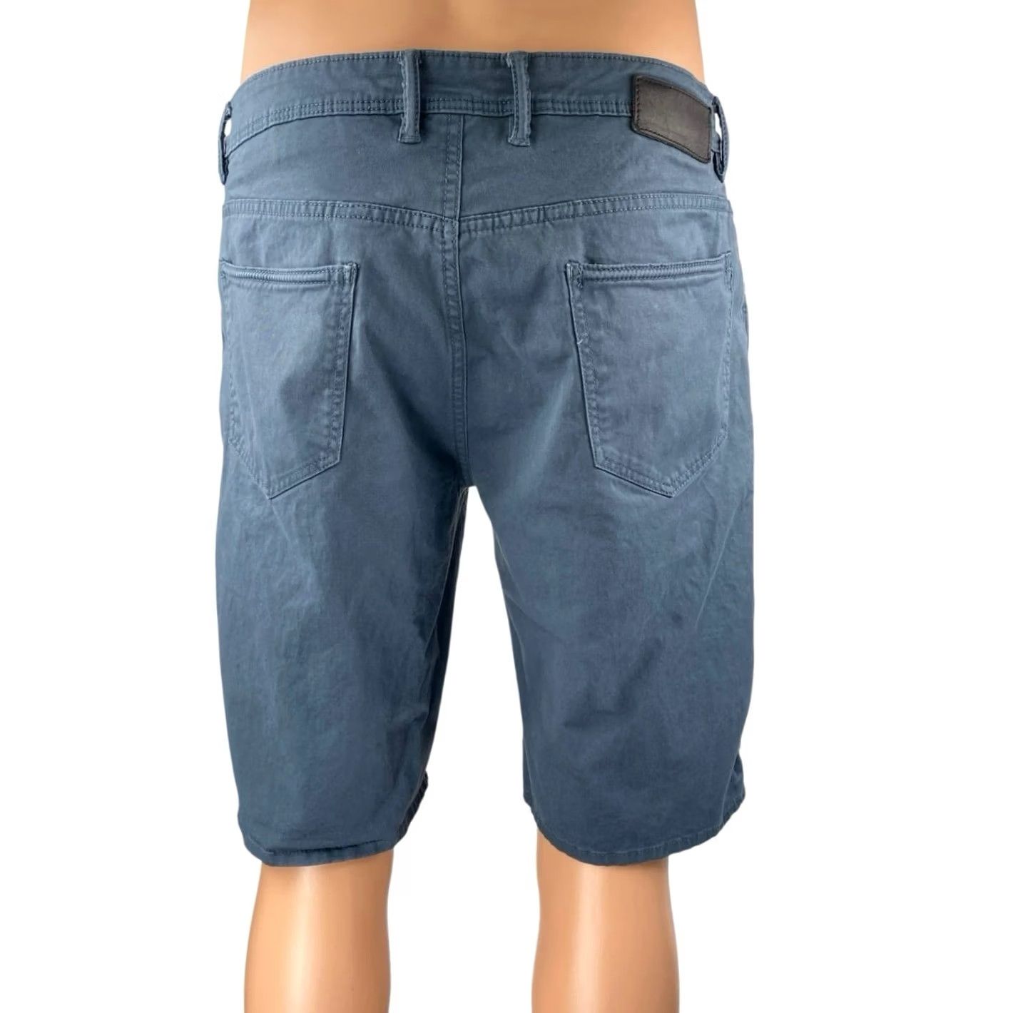 Mango Mango Mens Shorts Size 34 Blue Chino Casual Straight Leg Mid Rise MNG Khaki Size US 34 / EU 50 - 3 Thumbnail
