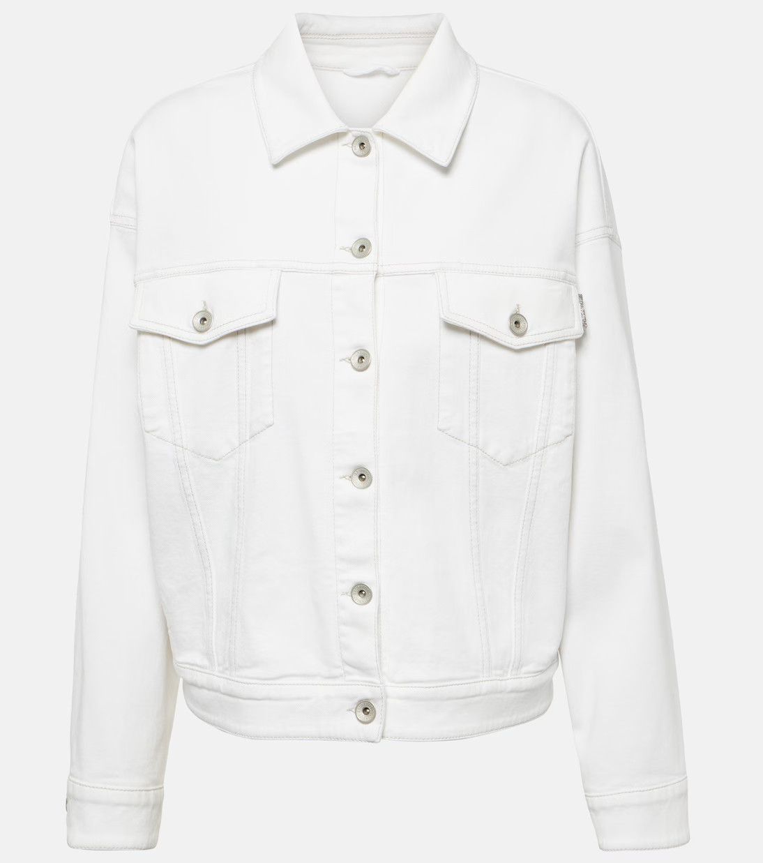 Brunello Cucinelli o1y0725 Jacket in White Size S / US 4 / IT 40 - 1 Thumbnail
