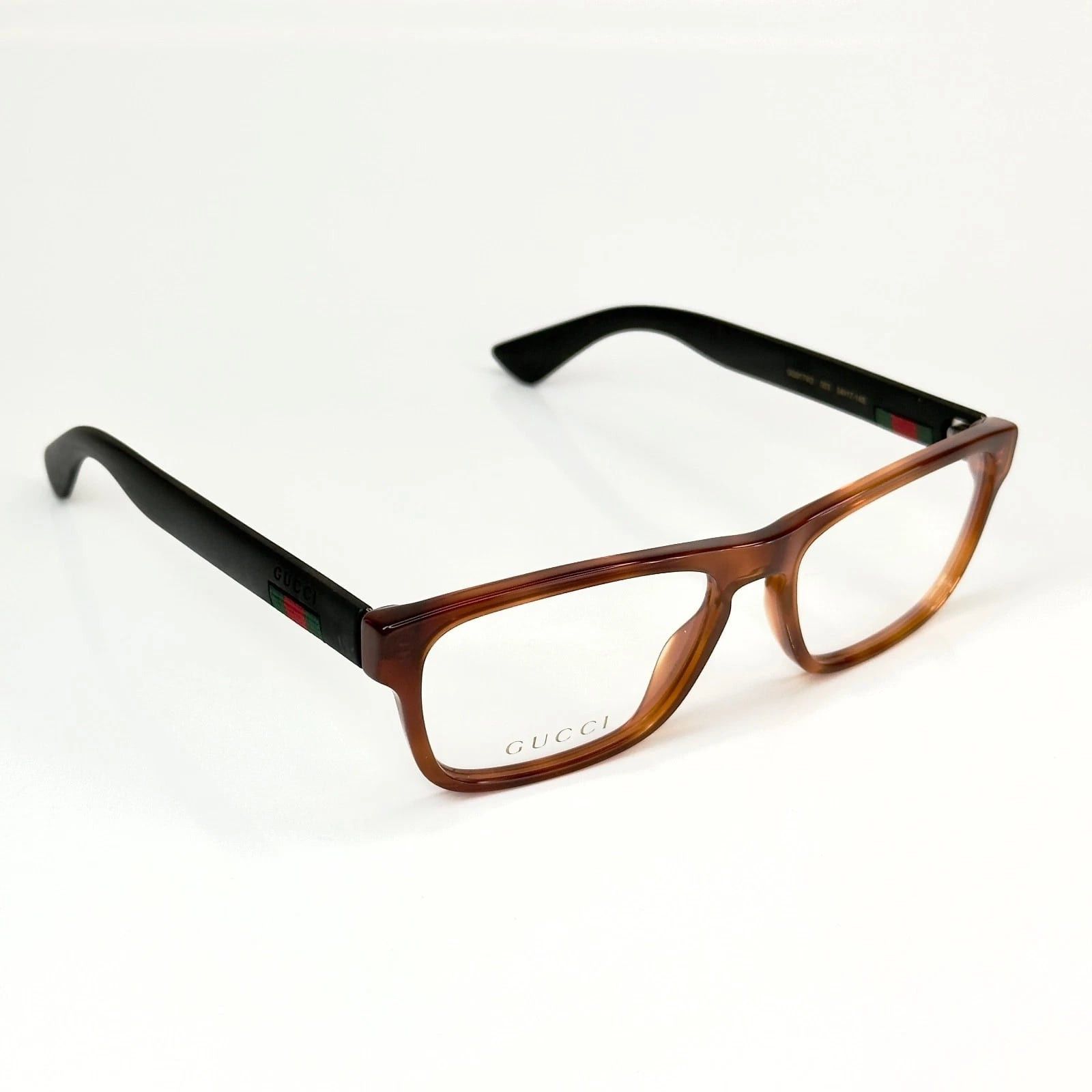 Gucci GUCCI GG0174O 0174 Black STRIPE Eyeglasses Optical Frame 003 Size ONE SIZE - 6 Thumbnail