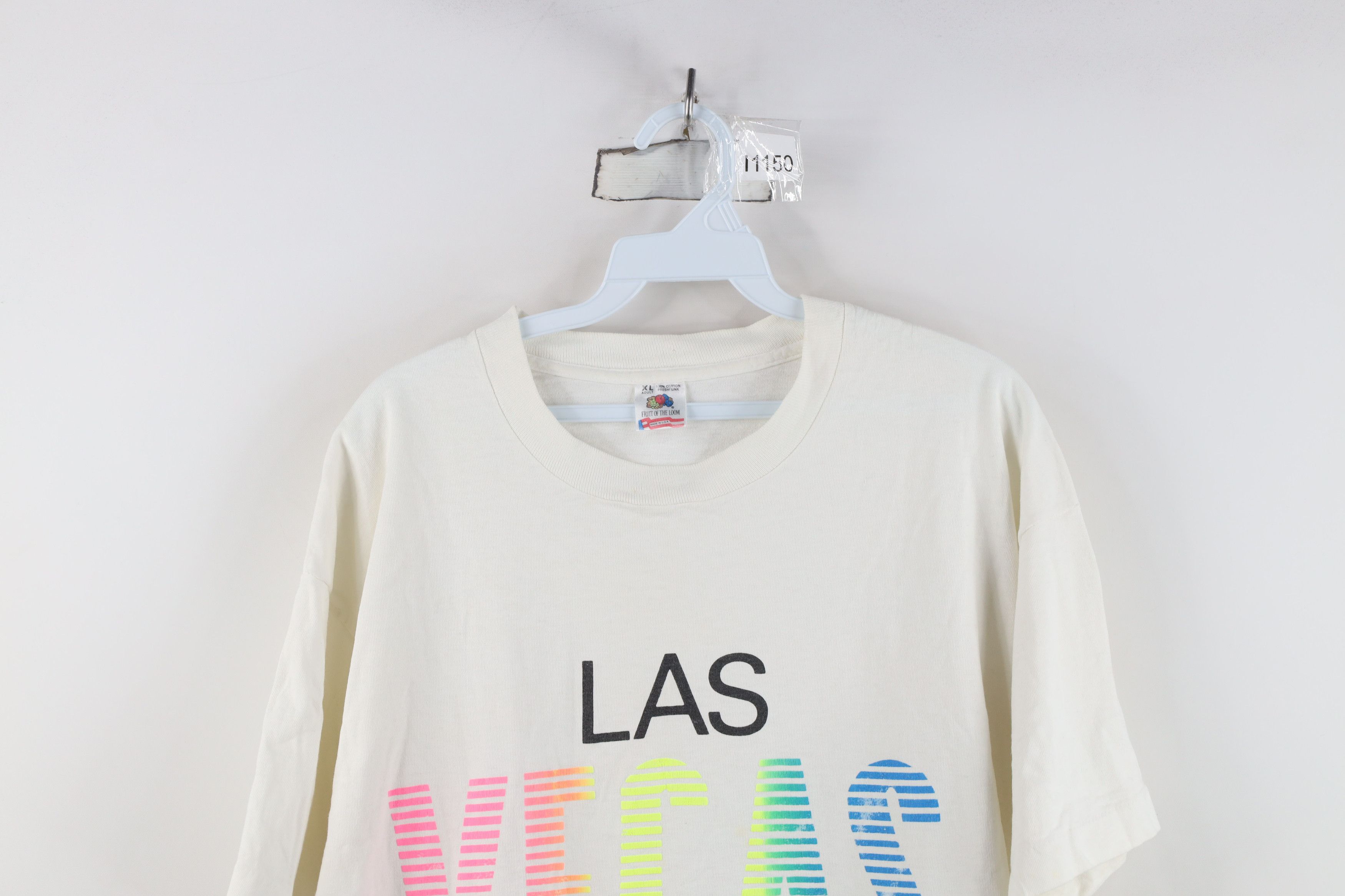 Vintage Vintage 90s Streetwear Las Vegas Nevada T-Shirt White USA Size US XL / EU 56 / 4 - 2 Thumbnail