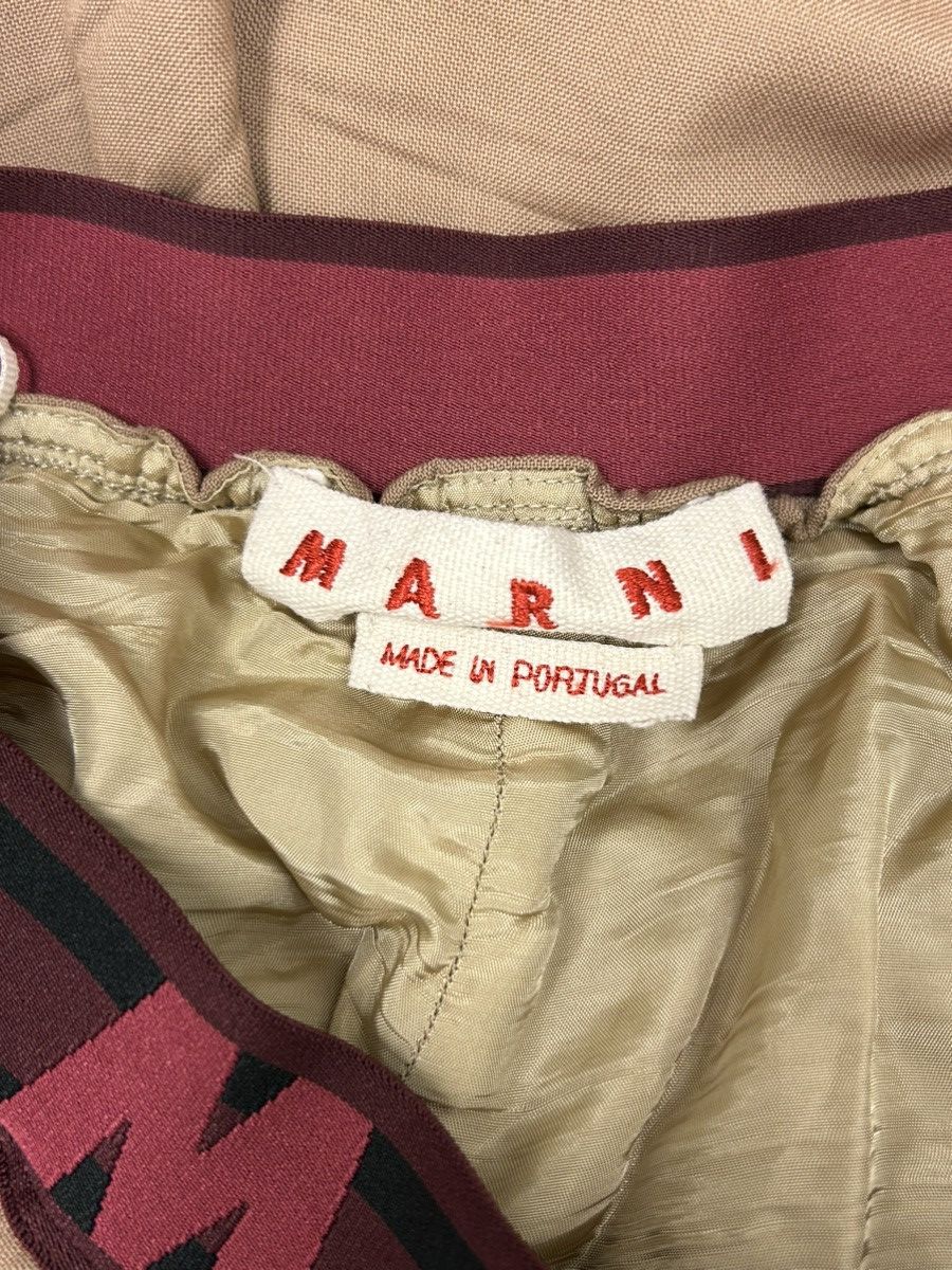 Marni FW23 Logo Elastic Waistband Wide Leg Pants Size US 28 / EU 44 - 4 Thumbnail