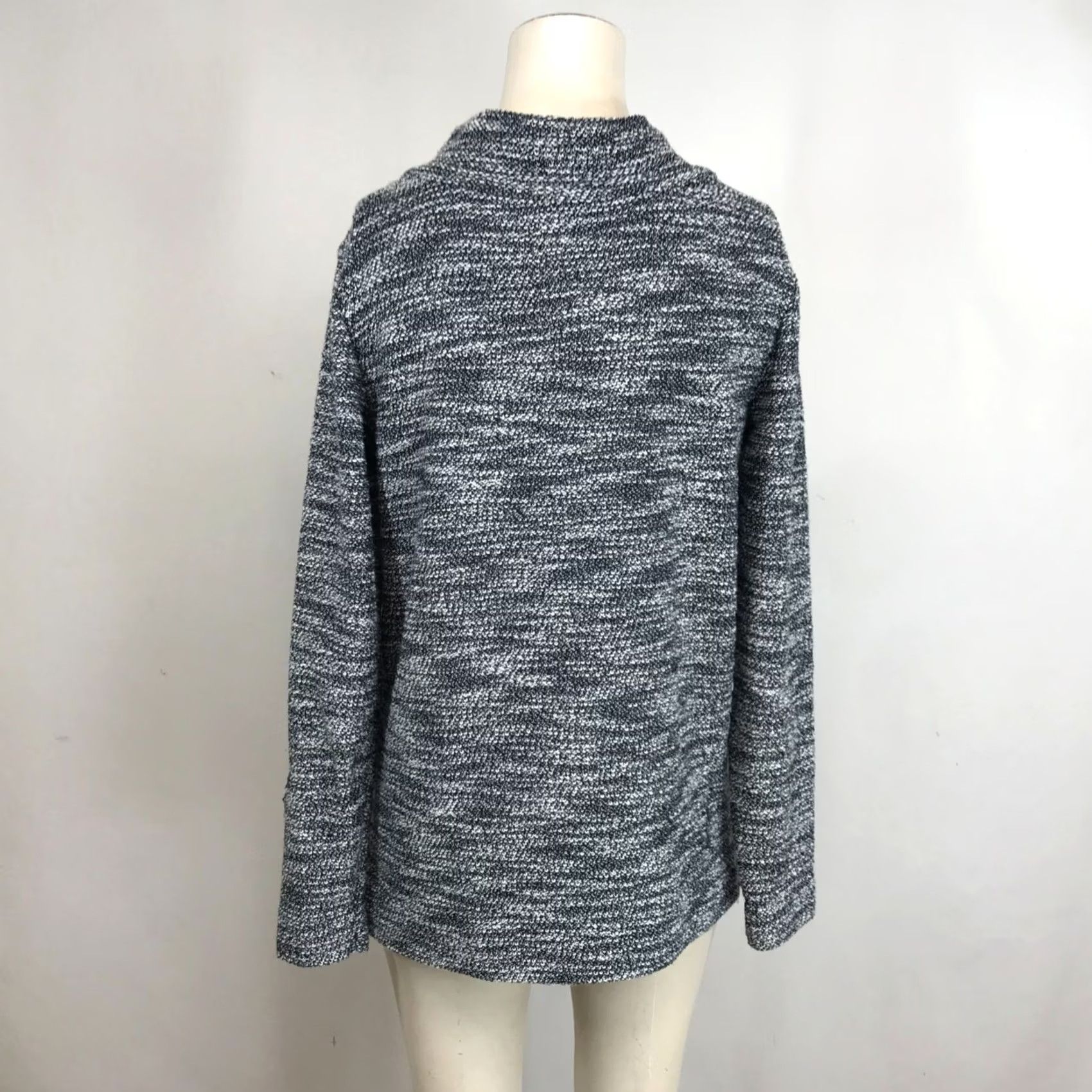 Loft LOFT Women's Small Navy Long Sleeve High Neck Polyester Lounge Top Size S / US 4 / IT 40 - 5 Thumbnail