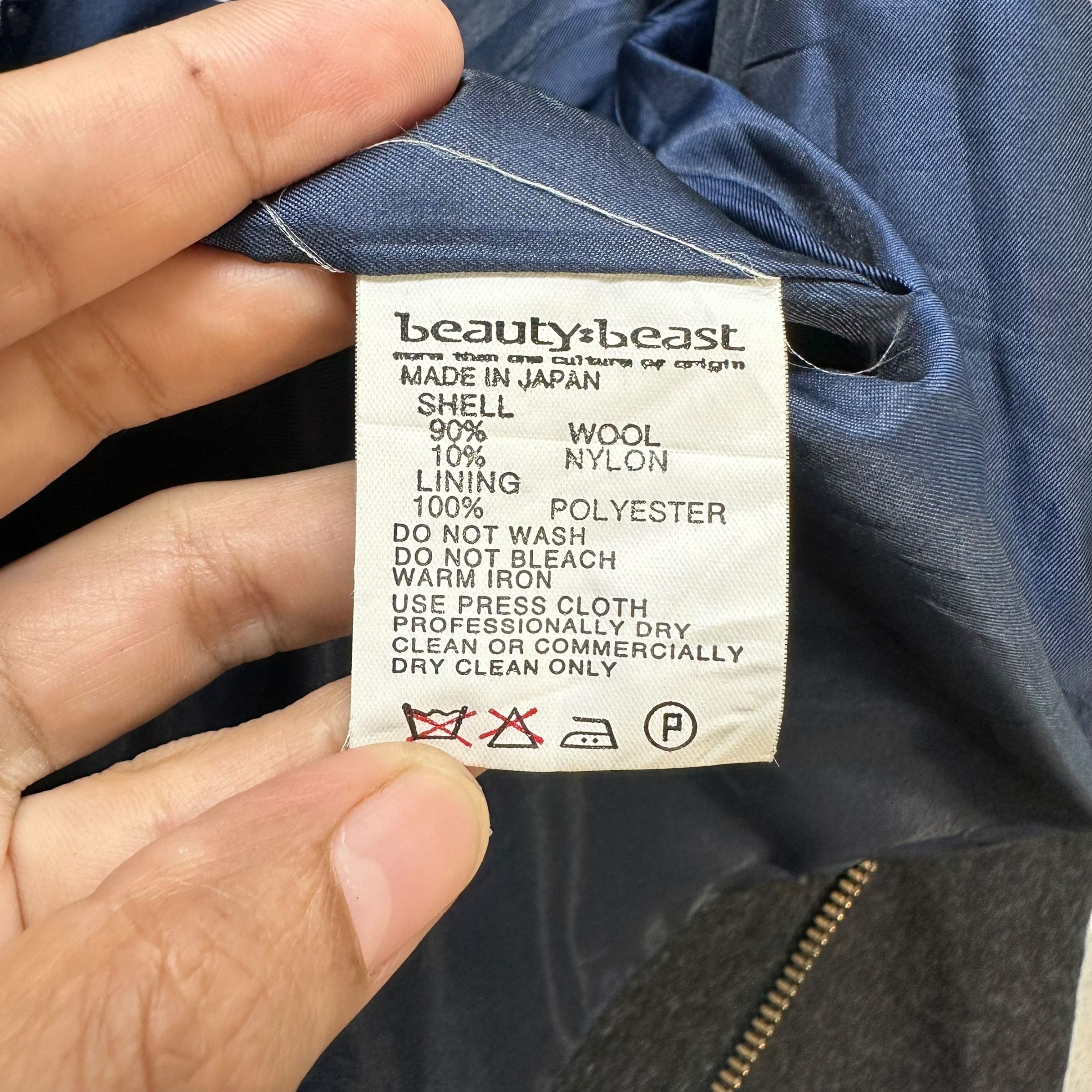 Beauty Beast BEAUTY BEAST Stand Collar READYMADE Jacket #A40-0922 Size M / US 6-8 / IT 42-44 - 8 Thumbnail