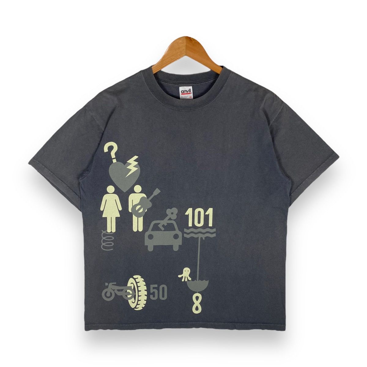 image of Band Tees x Vintage Radwimps Band Spring Roll Tour T Shirt Japan Band in Clay, Men's (Size Medium)