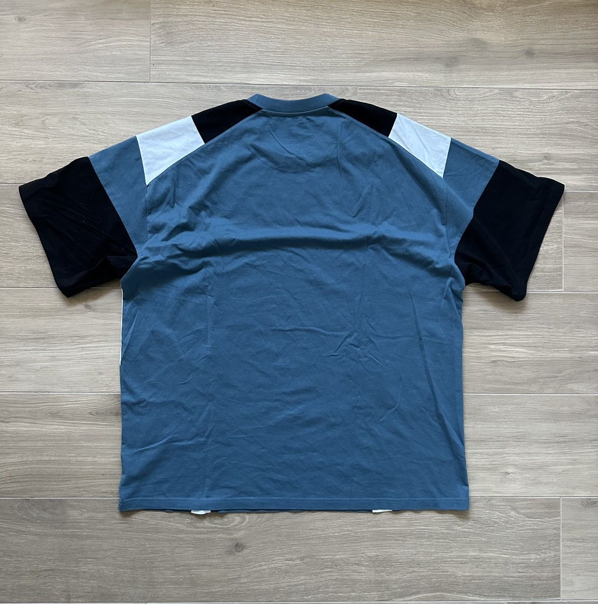 Martine Rose NWT Martine Rose Blue Panelled Tee Size US M / EU 48-50 / 2 - 3 Thumbnail