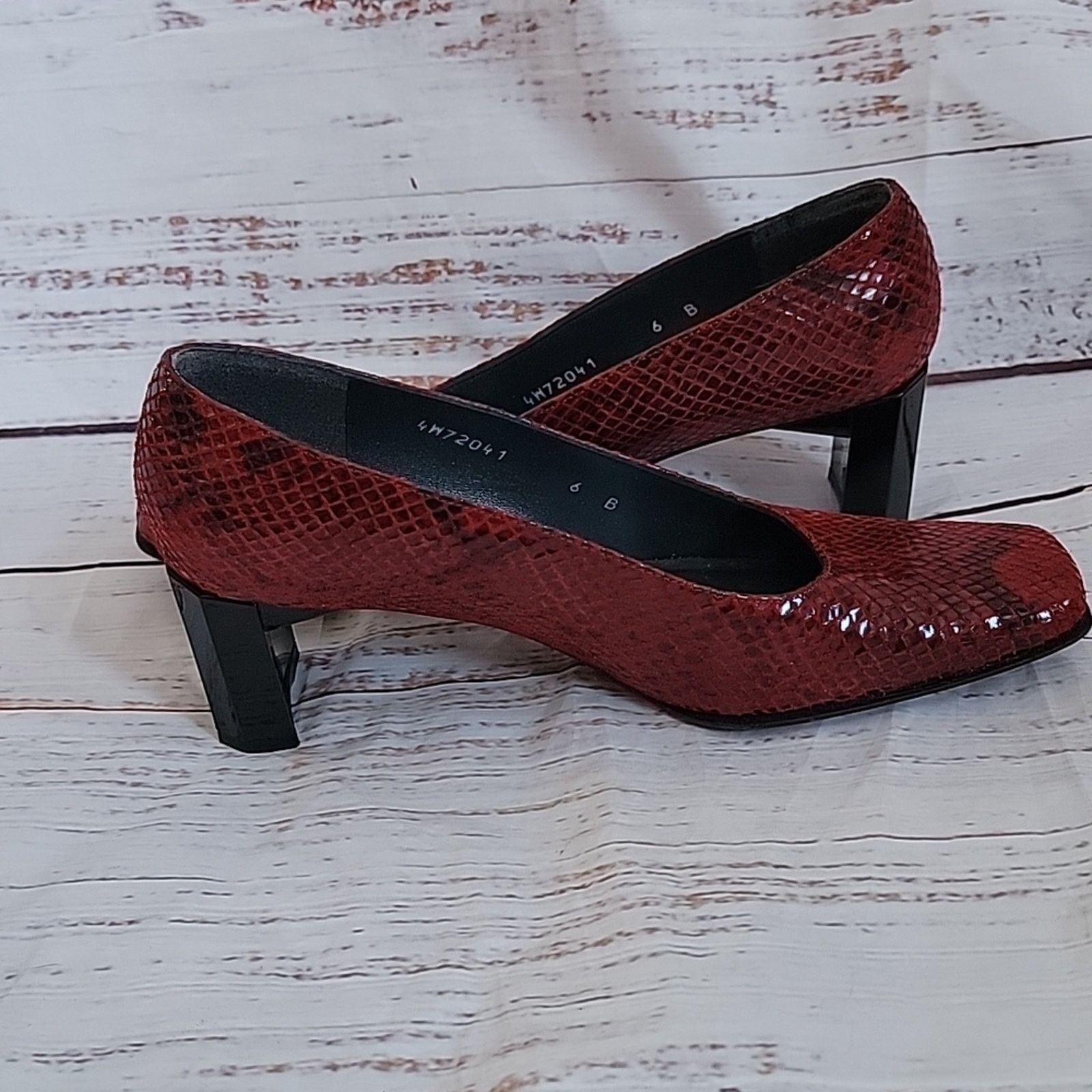 Stuart Weitzman Stuart Weitzman 90s Square Toe Block Heel Pumps 6 Size US 6 / IT 36 - 11 Thumbnail