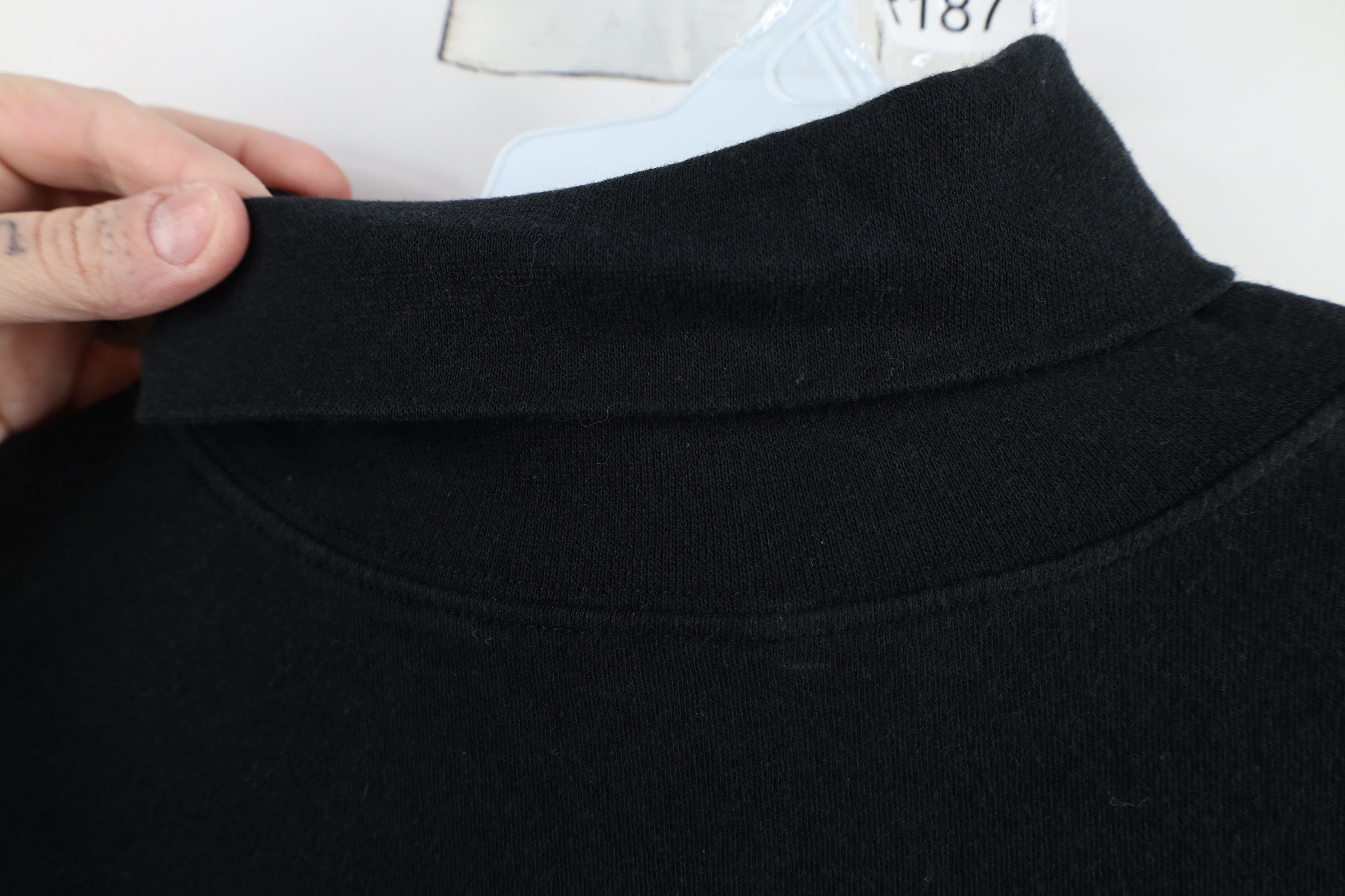 Vintage Vintage 90s Streetwear Blank Turtleneck T-Shirt Black Cotton Size US M / EU 48-50 / 2 - 4 Thumbnail