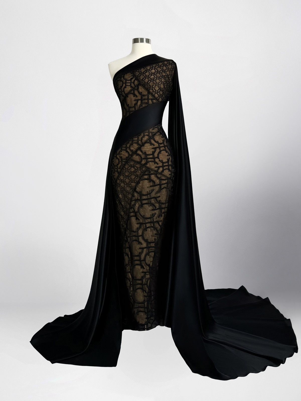 Other Brand New US 6 GEORGES HOBEIKA Fitted Asymmetrical Top Gown Size M / US 6-8 / IT 42-44 - 1 Thumbnail