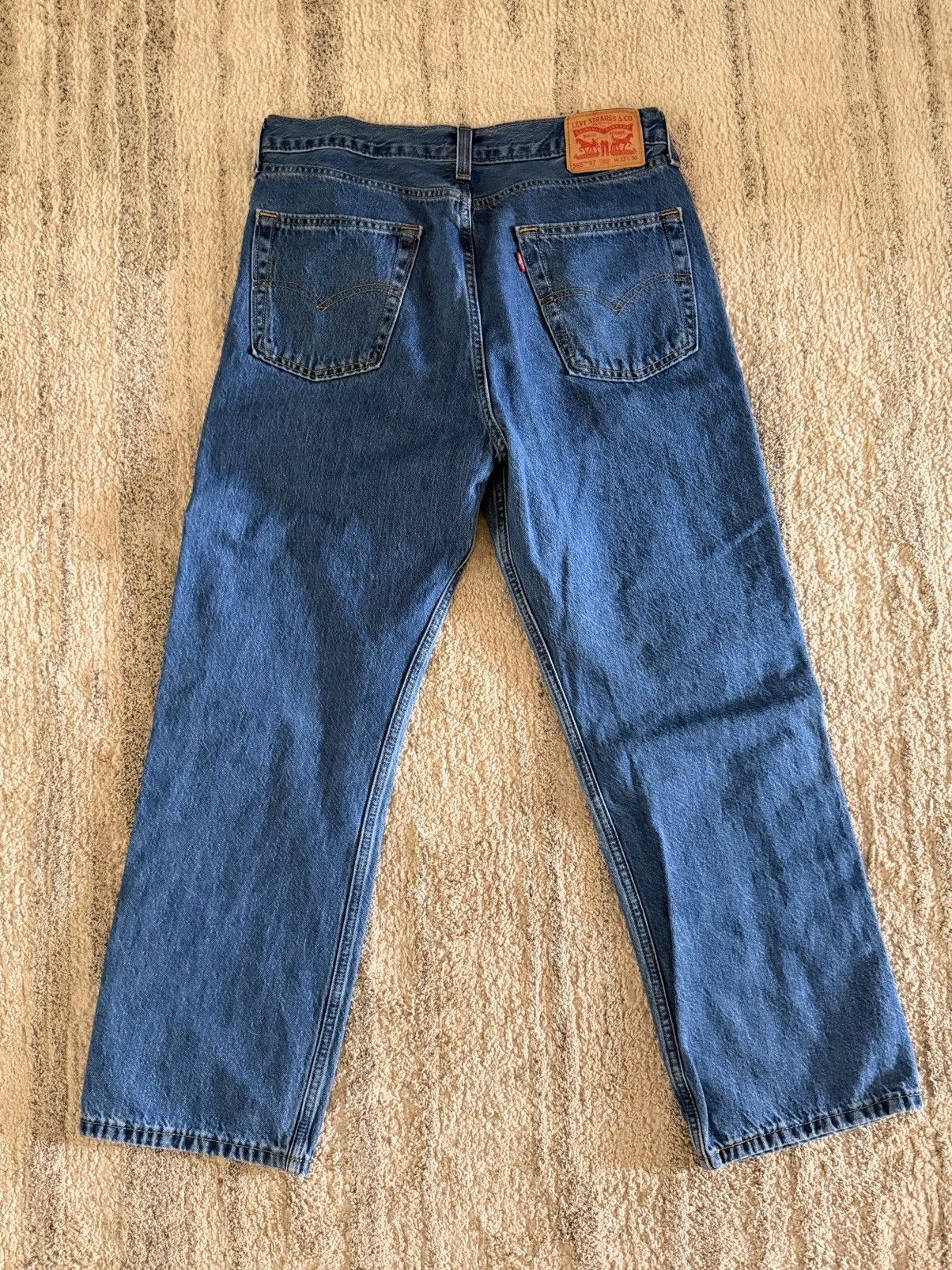 Levi's Baggy Levi Denim Jeans 565 97 Size US 33 - 2 Thumbnail