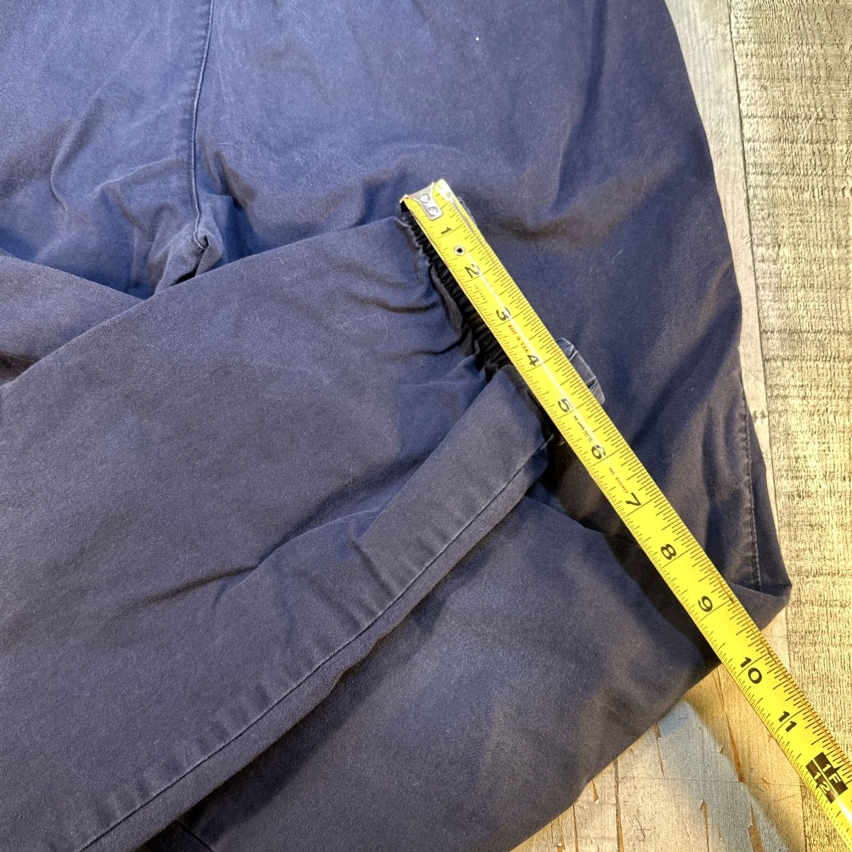 Gap Gap Mens Medium M Chino Drawstring Pants Blue Elastic Waist Straight Leg Casual 27Inseam M Machine Washable Pockets Size US 31 - 5 Thumbnail