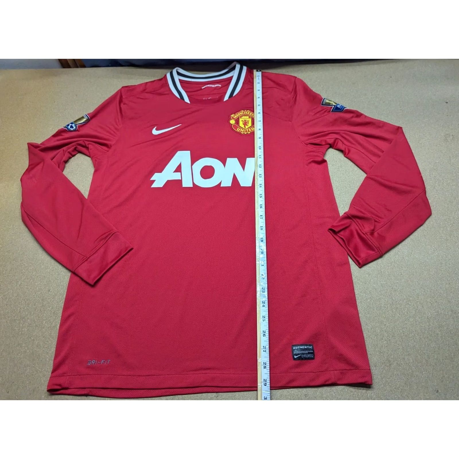 Adidas Adidas Manchester United Jersey Mens T-Shirt L Red Phil Jones #4 2011 2012 Premier League Home Size US L / EU 52-54 / 3 - 5 Thumbnail
