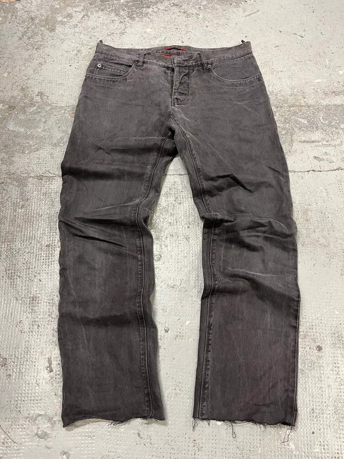 Prada SS2008 Prada Avant-Garde Faded Grey Slim Pants Size US 32 / EU 48 - 1 Thumbnail