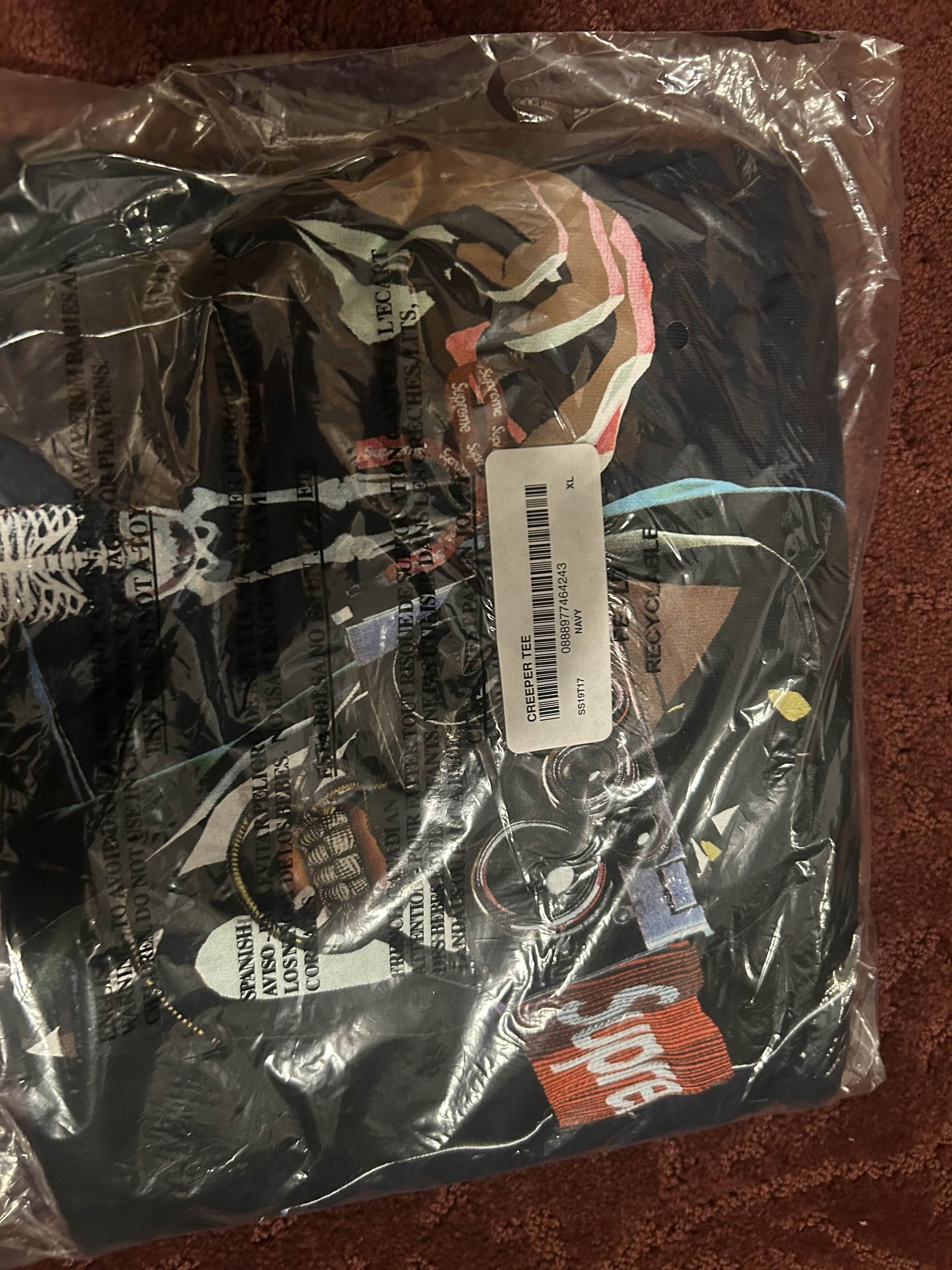 Supreme '19 Supreme Creeper Tee Size US XL / EU 56 / 4 - 2 Thumbnail