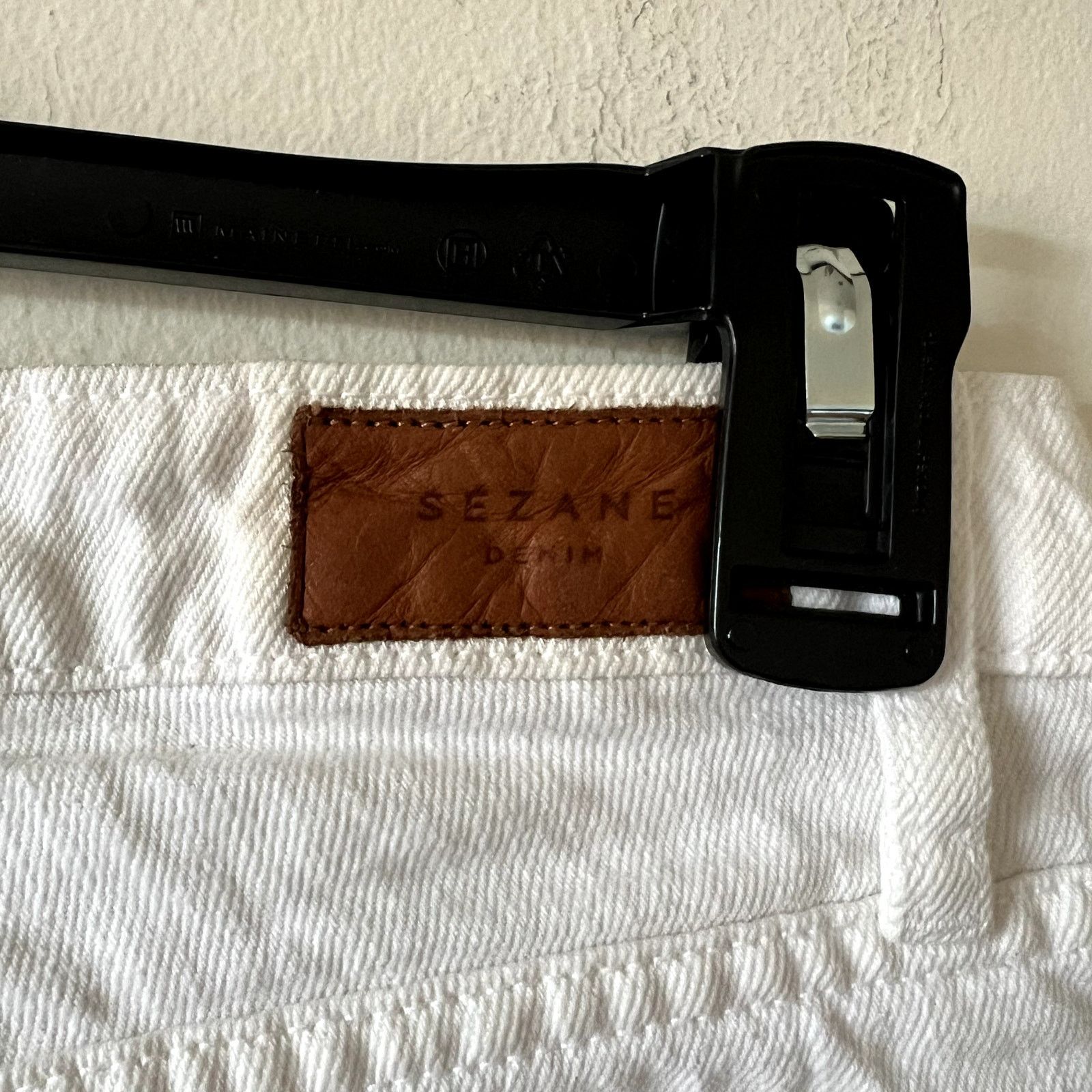 Sezane Sezane crop white jeans size 24 Size 24" / US 00 / IT 34 - 3 Thumbnail
