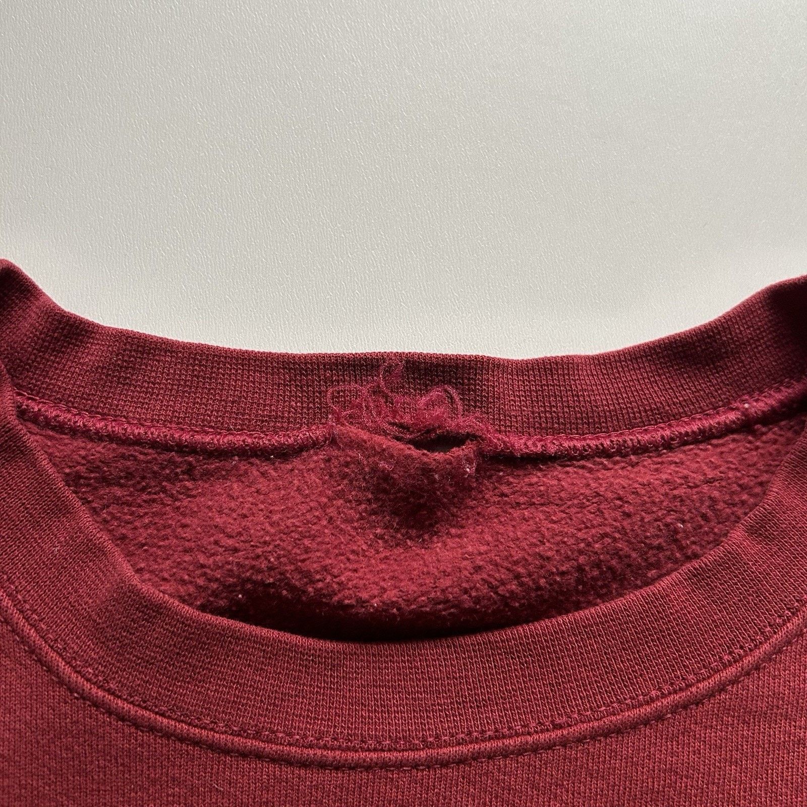 Nike Vintage 90s Nike Sweatshirt XXL Burgundy Red Swoosh Crewneck Size US XXL / EU 58 / 5 - 4 Thumbnail