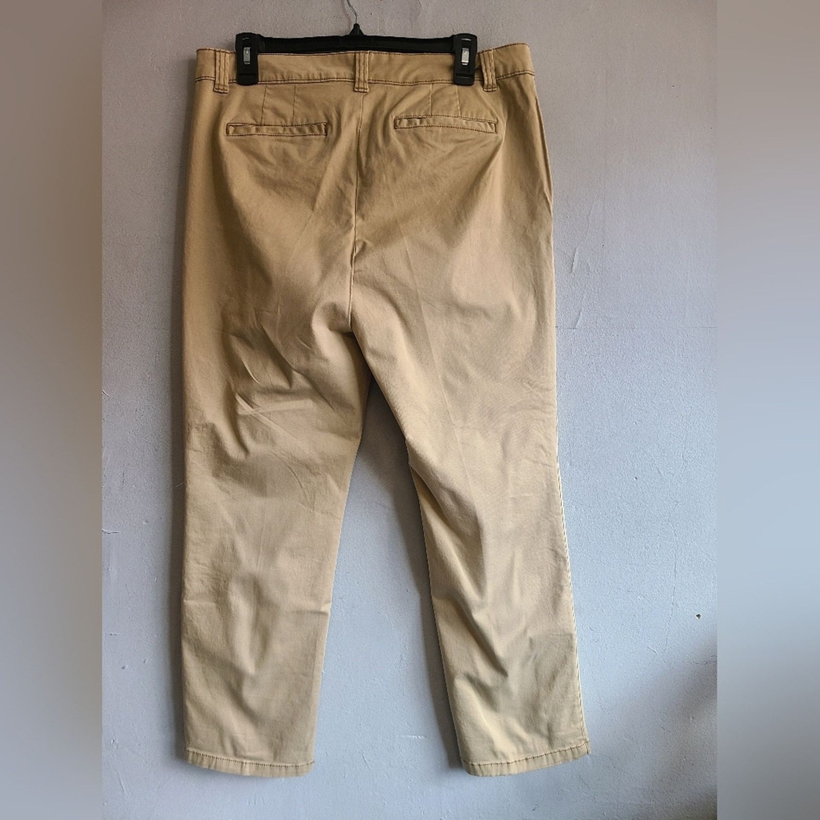 Other NEW women's size 10 chino pants ankle short khaki trouser Size 32" / US 10 / IT 46 - 6 Thumbnail