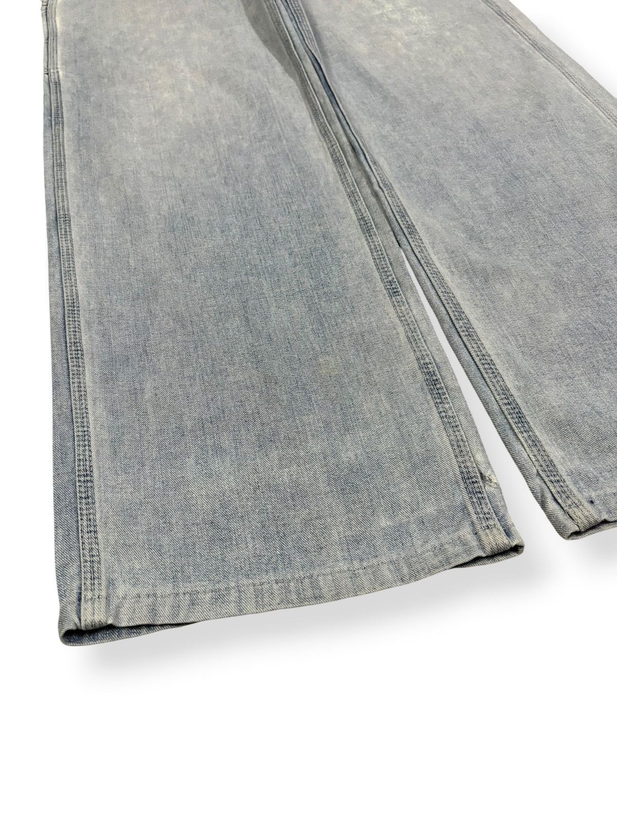 Issey Miyake × Lee Vintage 90s Lee Light Blue Wash Baggy Ripped Carpenter Jeans Size US 30 / EU 46 - 6 Thumbnail
