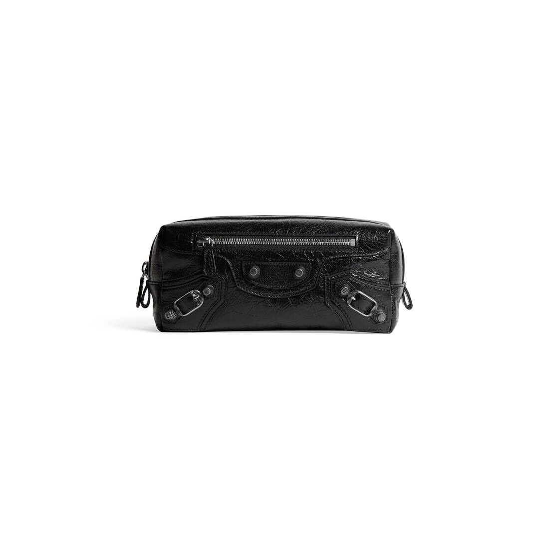 Balenciaga o1s1rm0825 Size: OS / Le Cagole Toiletry Pouch in Black Size ONE SIZE - 1 Thumbnail