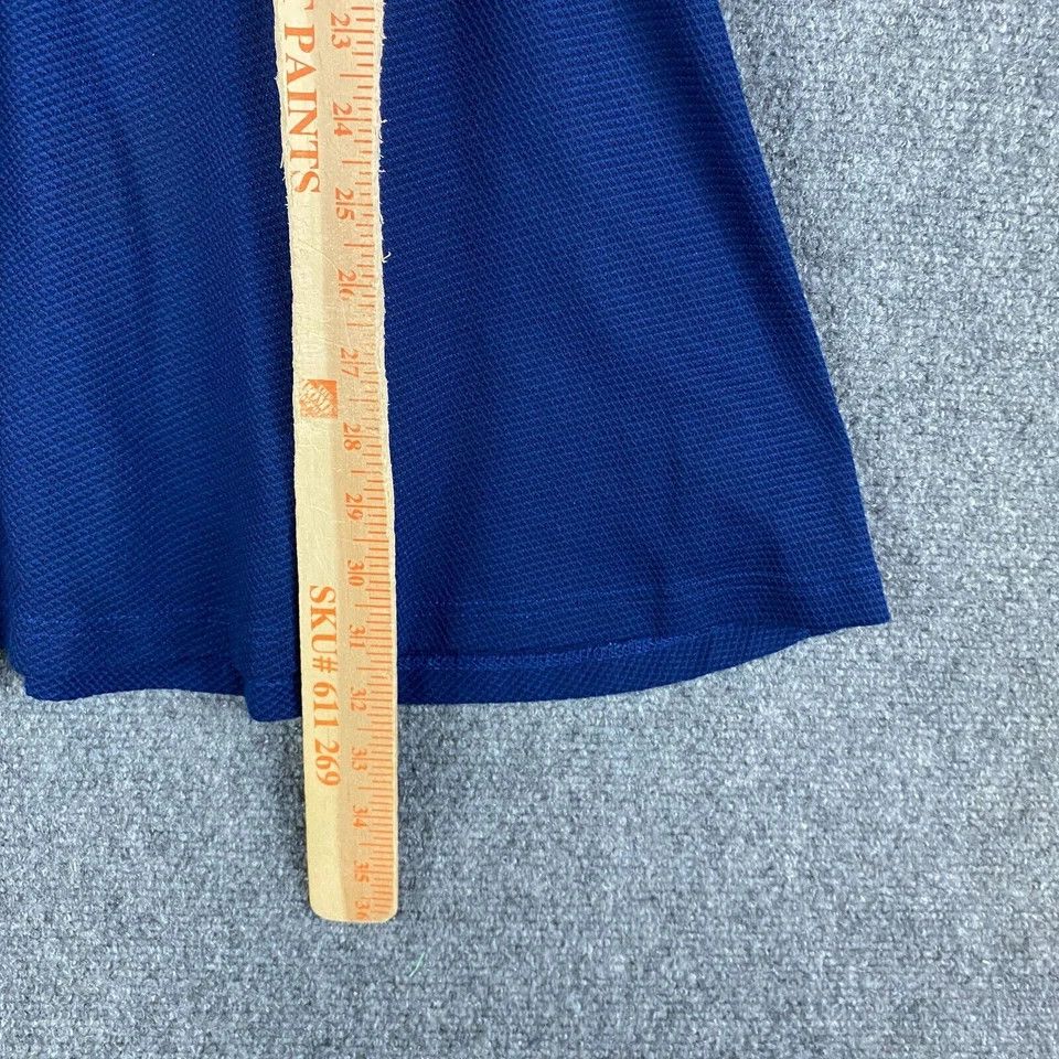 Topshop Topshop Dress Women's Size 6 A-Line Navy Blue 100% Polyester Size M / US 6-8 / IT 42-44 - 5 Thumbnail